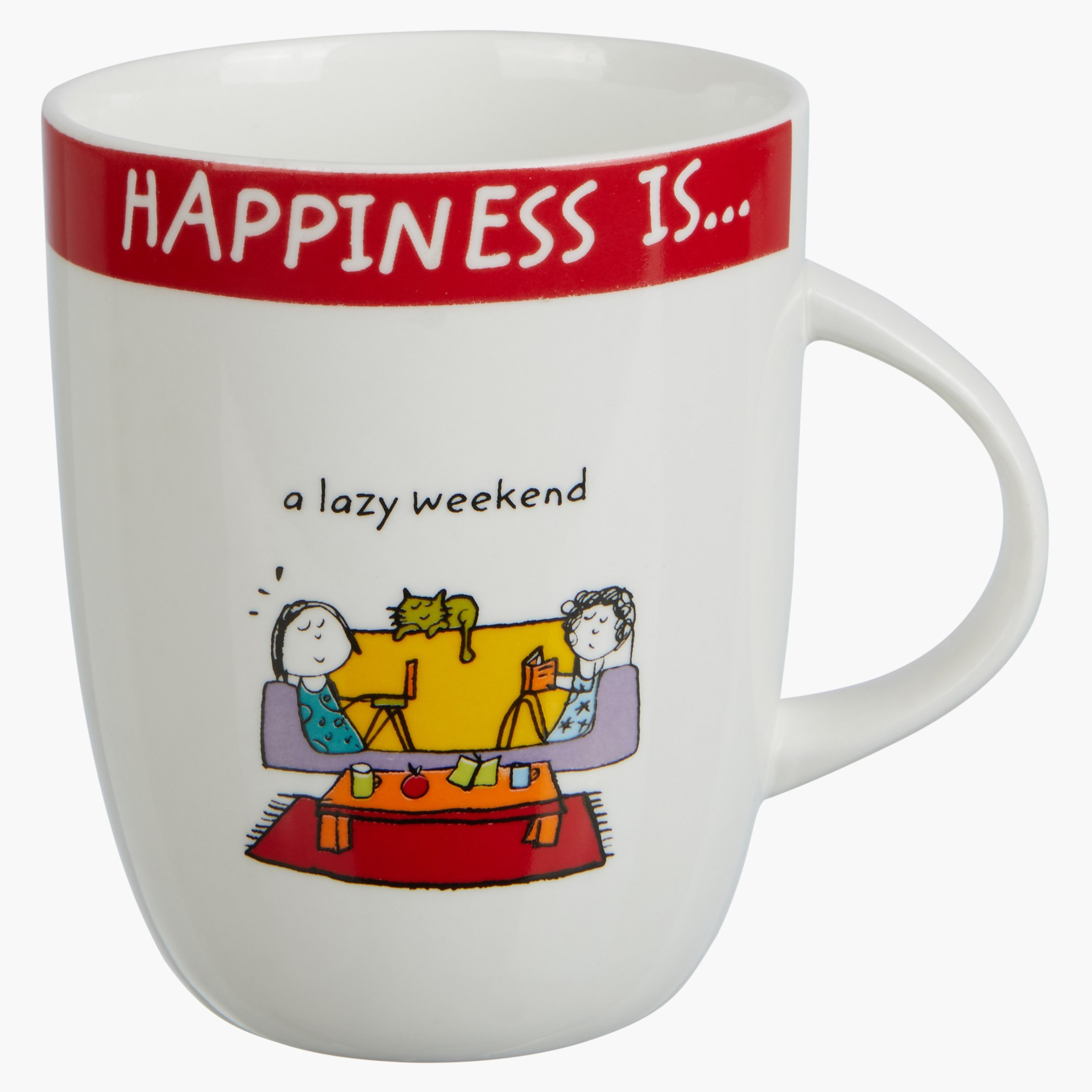 مج لازي ويك إيند من هابينيس 355 مل-hbxdecorandfurnishings-tabletop-crockery-image-1