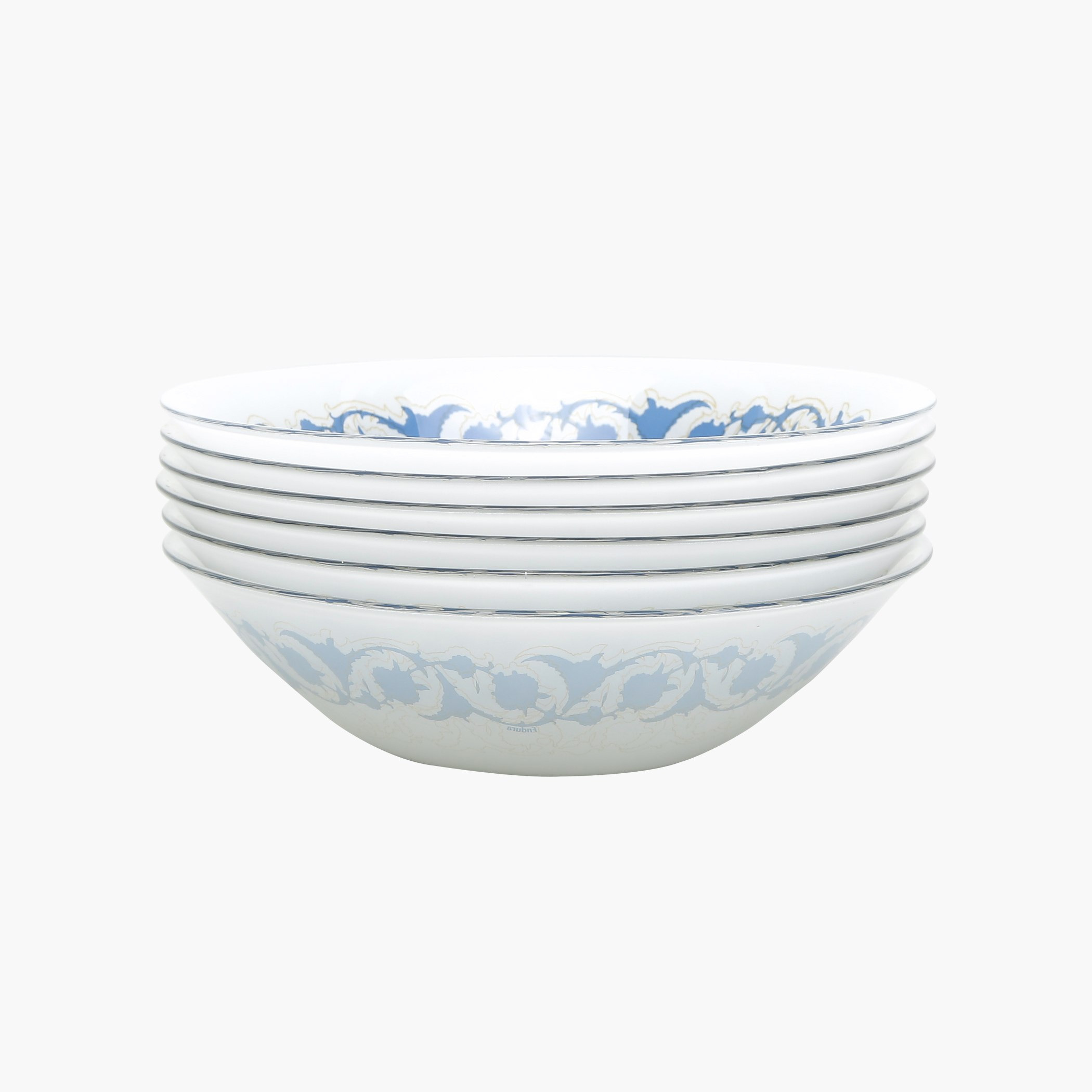Damask Printed 6-Piece Utility Bowl Set-hbxdecorandfurnishings-tabletop-crockery-image-1