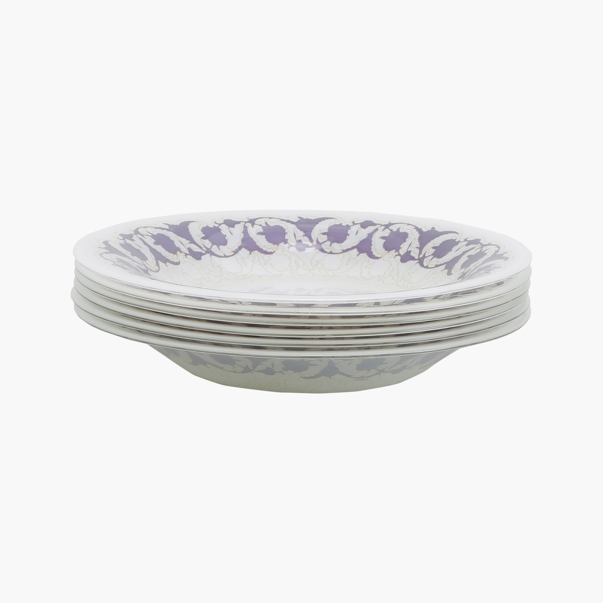 طقم صحون حساء بطبعات دمشق من 6 قطع-hbxdecorandfurnishings-tabletop-crockery-image-1