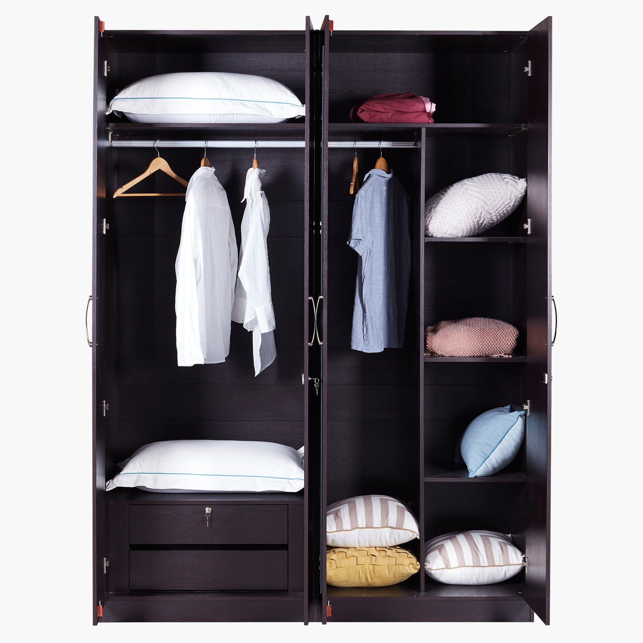 خزانة ملابس بـ4 أبواب مع مرآة أبولو-hbxfurniture-wardrobes-image-3