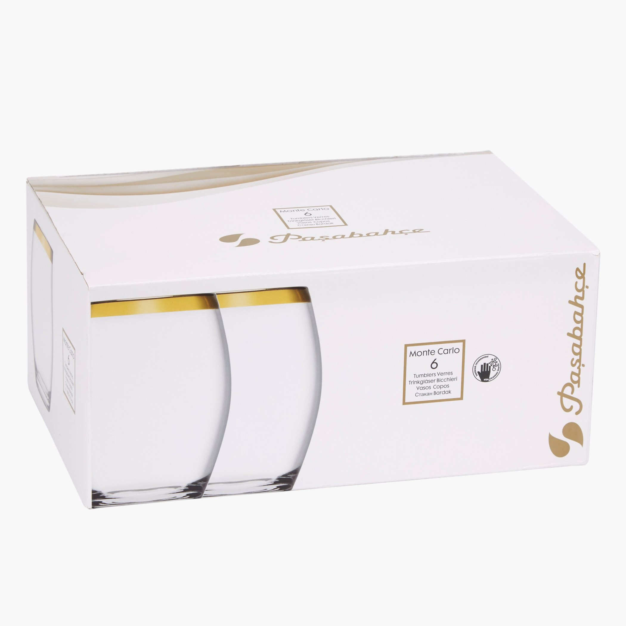 طقم أكواب مياه بحواف ميتاليك باريل - 6 قطع-hbxhomeware-hbxkitchen-image-4