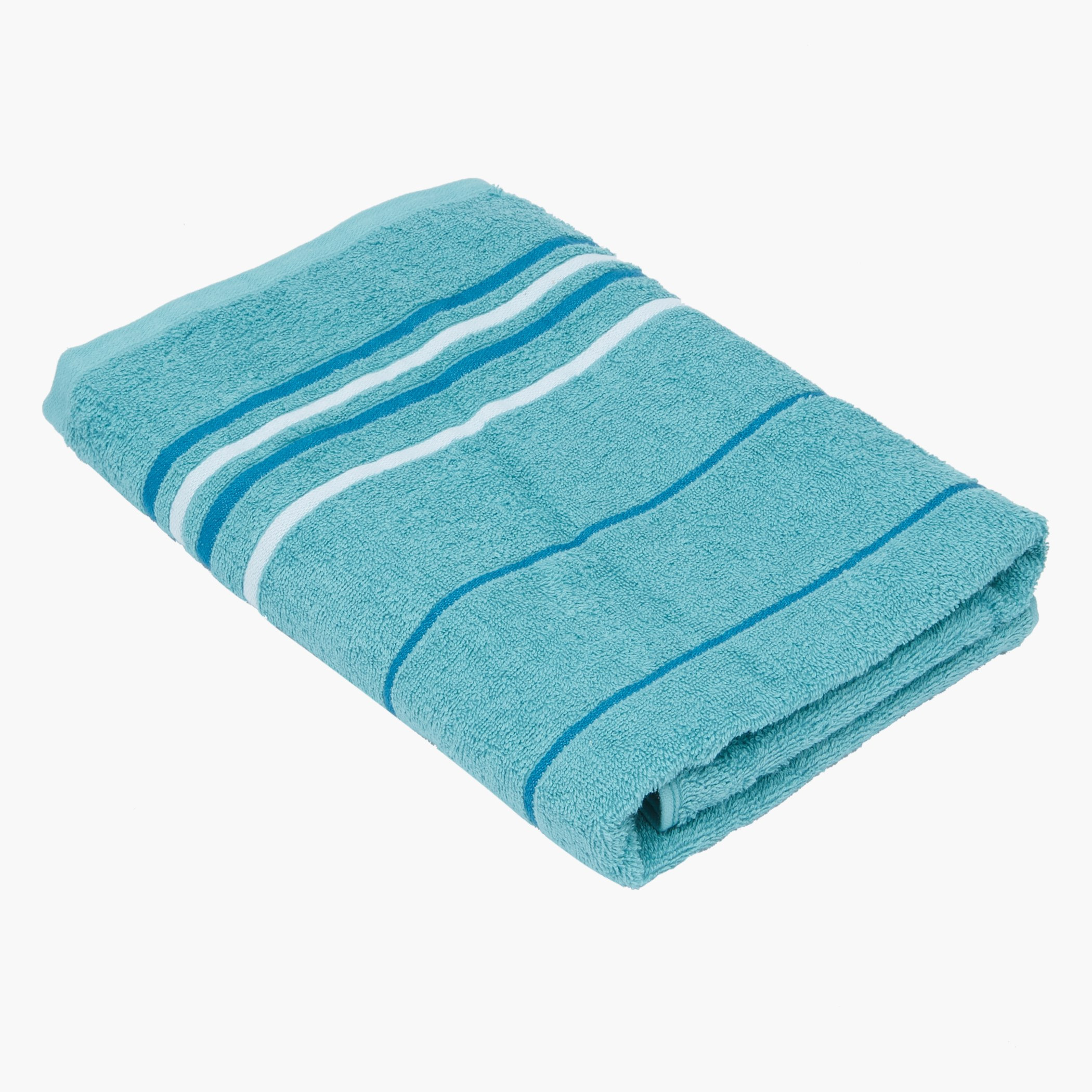 طقم مناشف حمام مقلّمة إليمينتري من قطعتين-hbxbathroom-bathroomtextiles-image-2