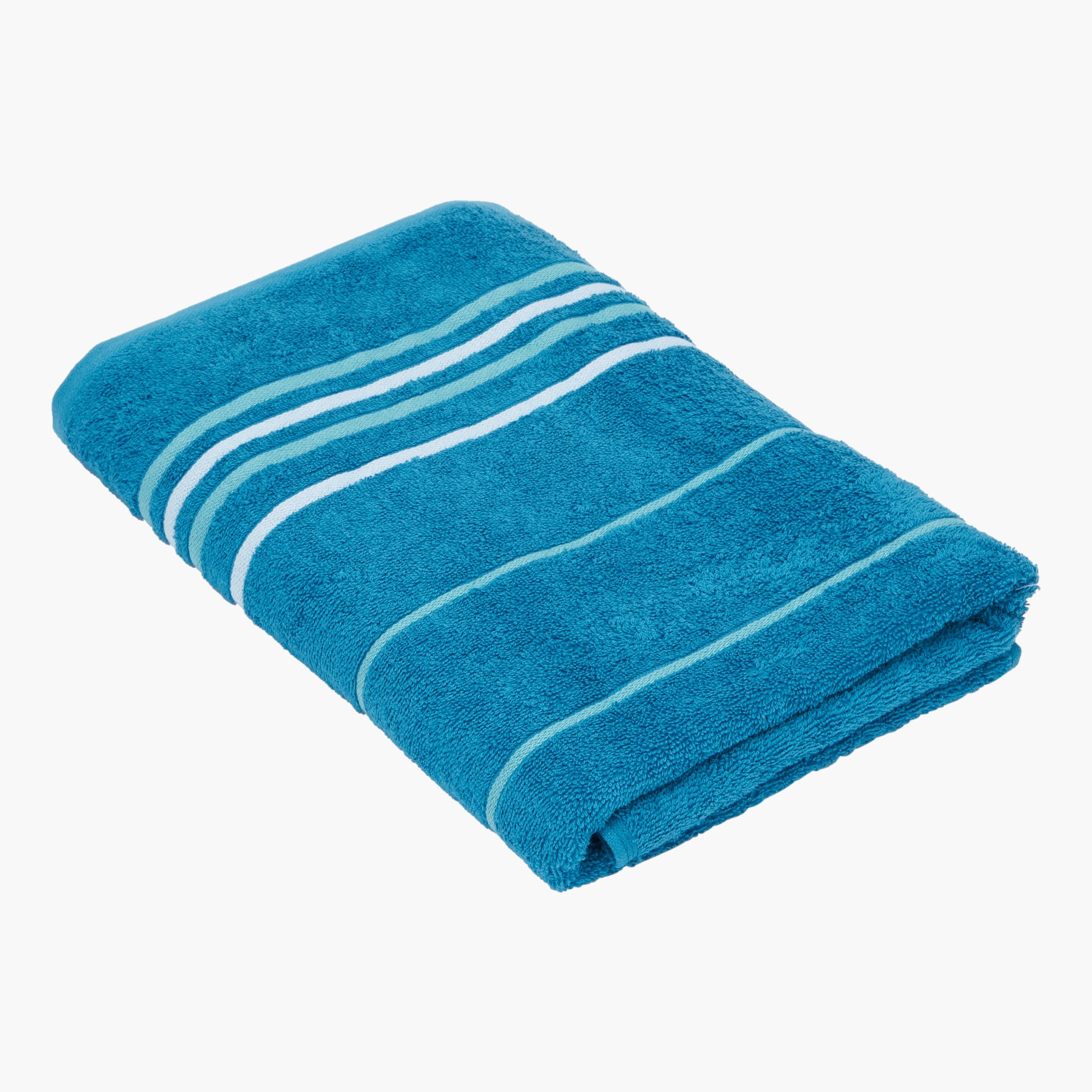 طقم مناشف حمام مقلّمة إليمينتري من قطعتين-hbxbathroom-bathroomtextiles-image-3