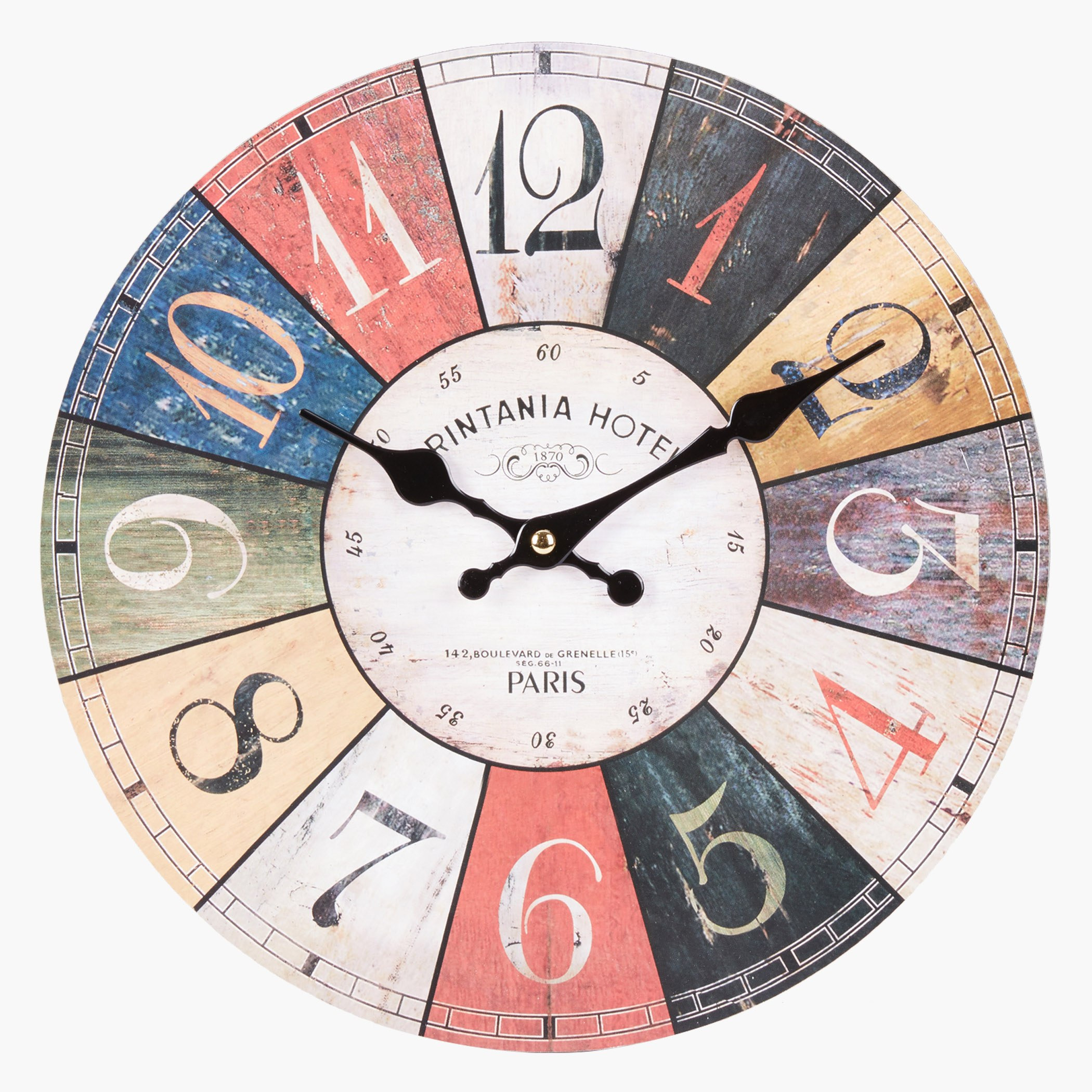 Dart Board Printed Round Wall Clock - 30 cm-PROMO_HB_AE_B1G1_250925-image-1
