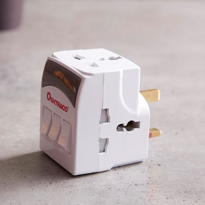 Oshtraco 3-Way Universal Adapter with Switches