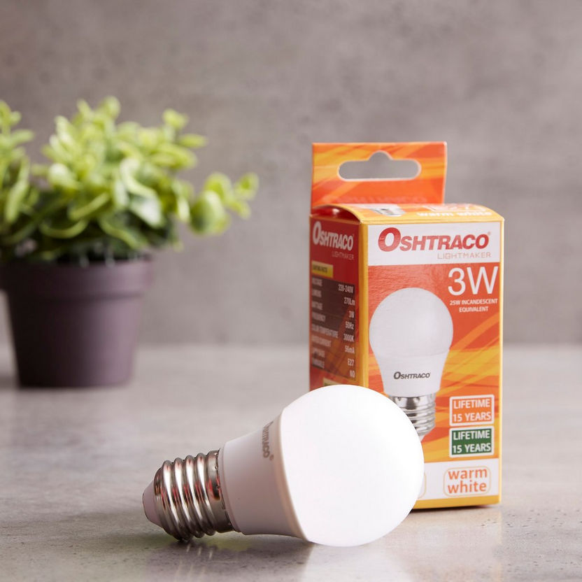 Oshtraco 3 Watt E27 Warm White LED Bulb-Bulbs-image-0