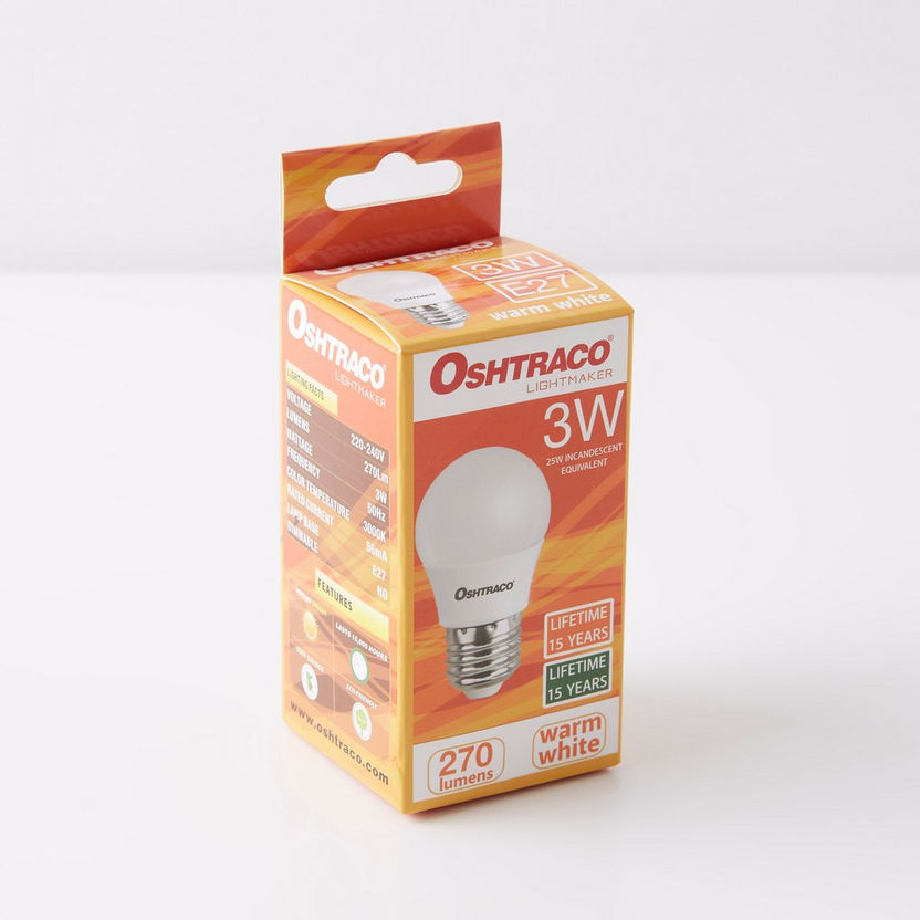 Oshtraco 3 Watt E27 Warm White LED Bulb-Bulbs-image-2