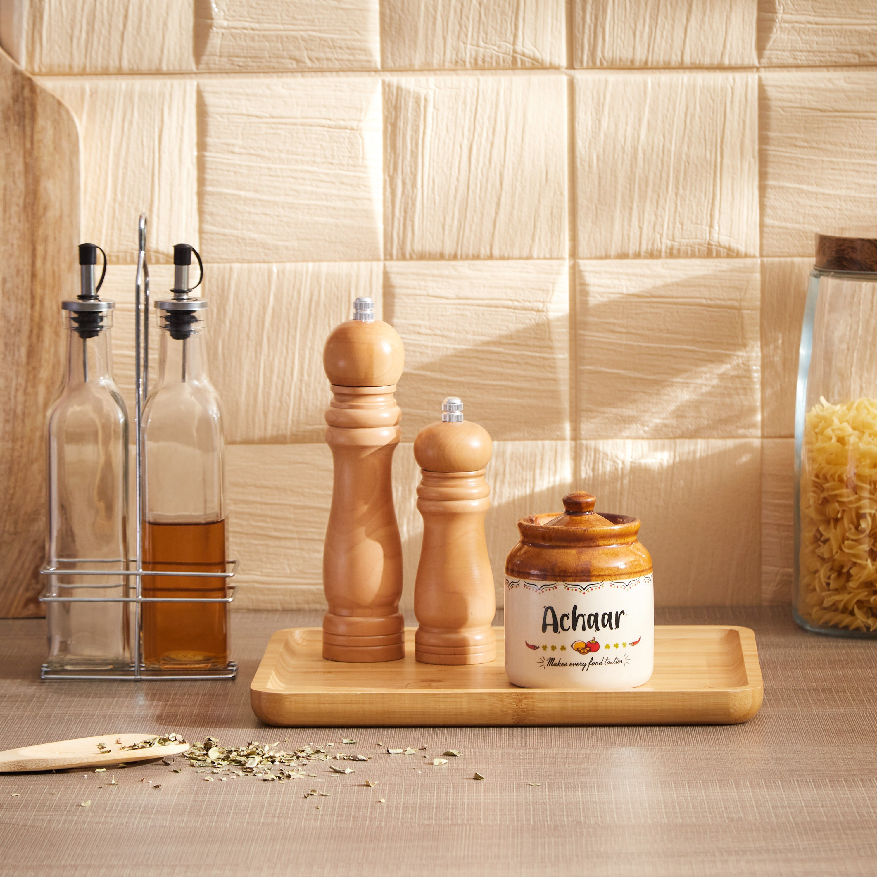 Myra Oil and Vinegar Bottle Set with Stand - 250 ml-hbxhomeware-hbxkitchen-image-6