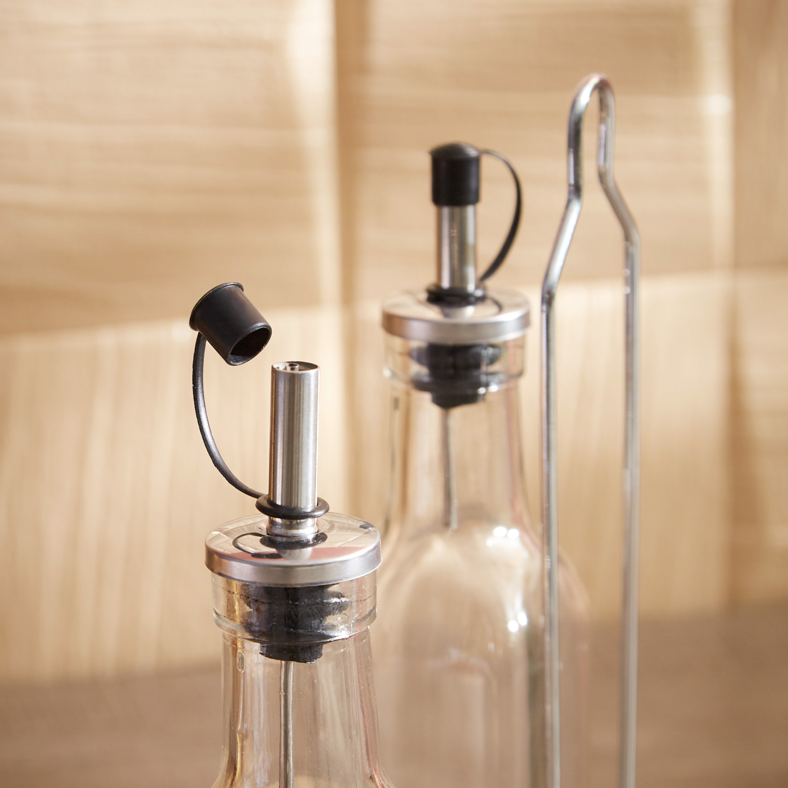 Myra Oil and Vinegar Bottle Set with Stand - 250 ml-hbxhomeware-hbxkitchen-image-3
