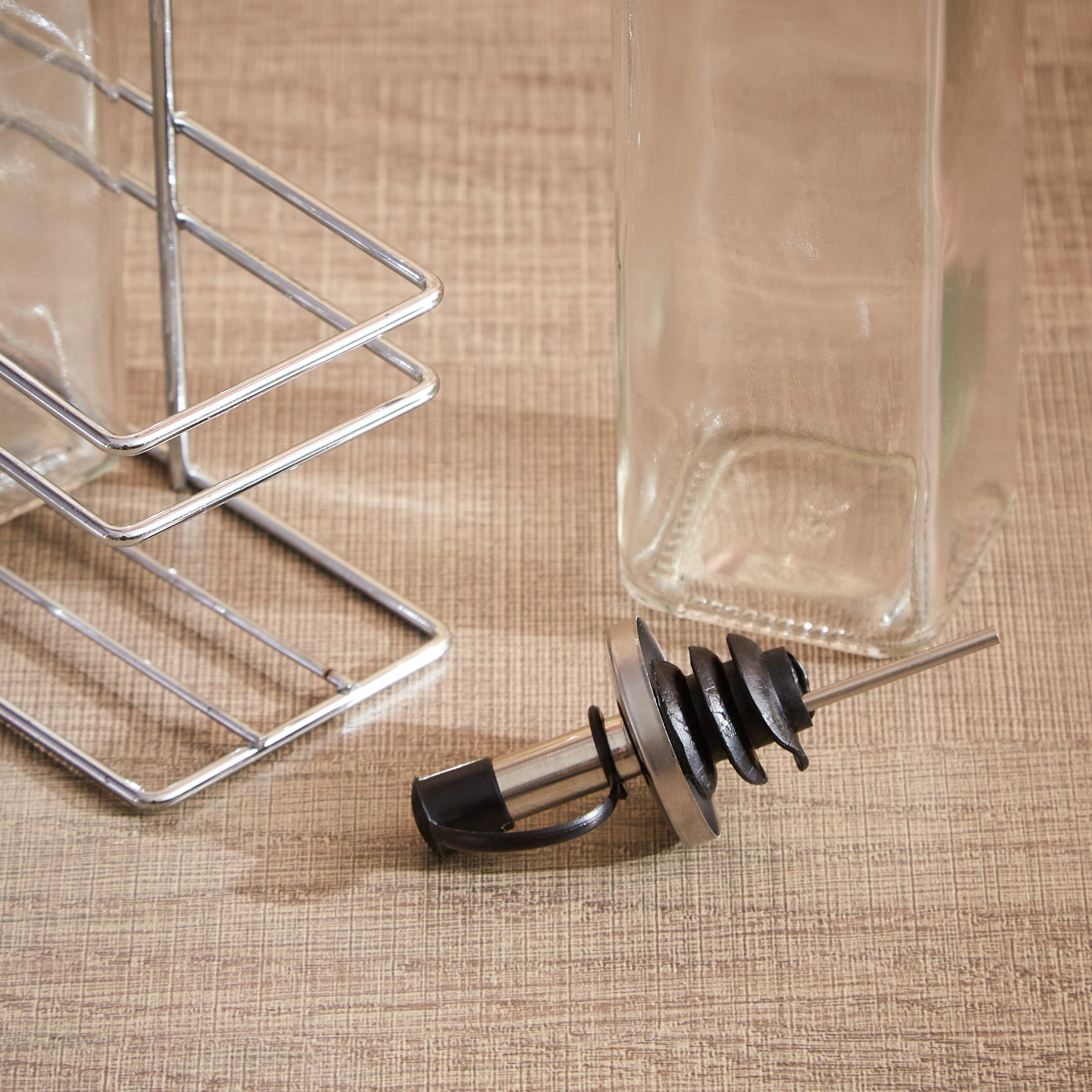 Myra Oil and Vinegar Bottle Set with Stand - 250 ml-hbxhomeware-hbxkitchen-image-5