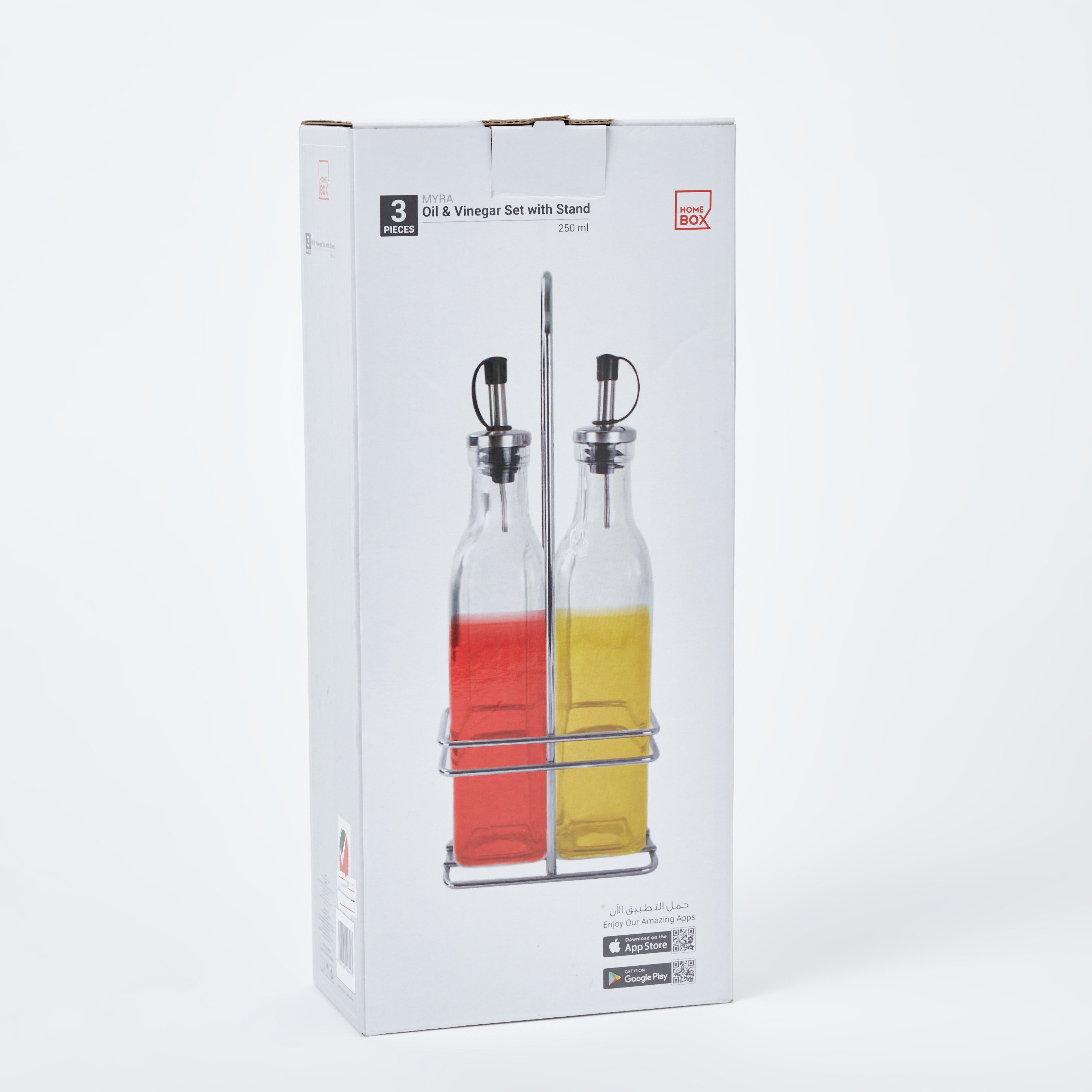 Myra Oil and Vinegar Bottle Set with Stand - 250 ml-hbxhomeware-hbxkitchen-image-7