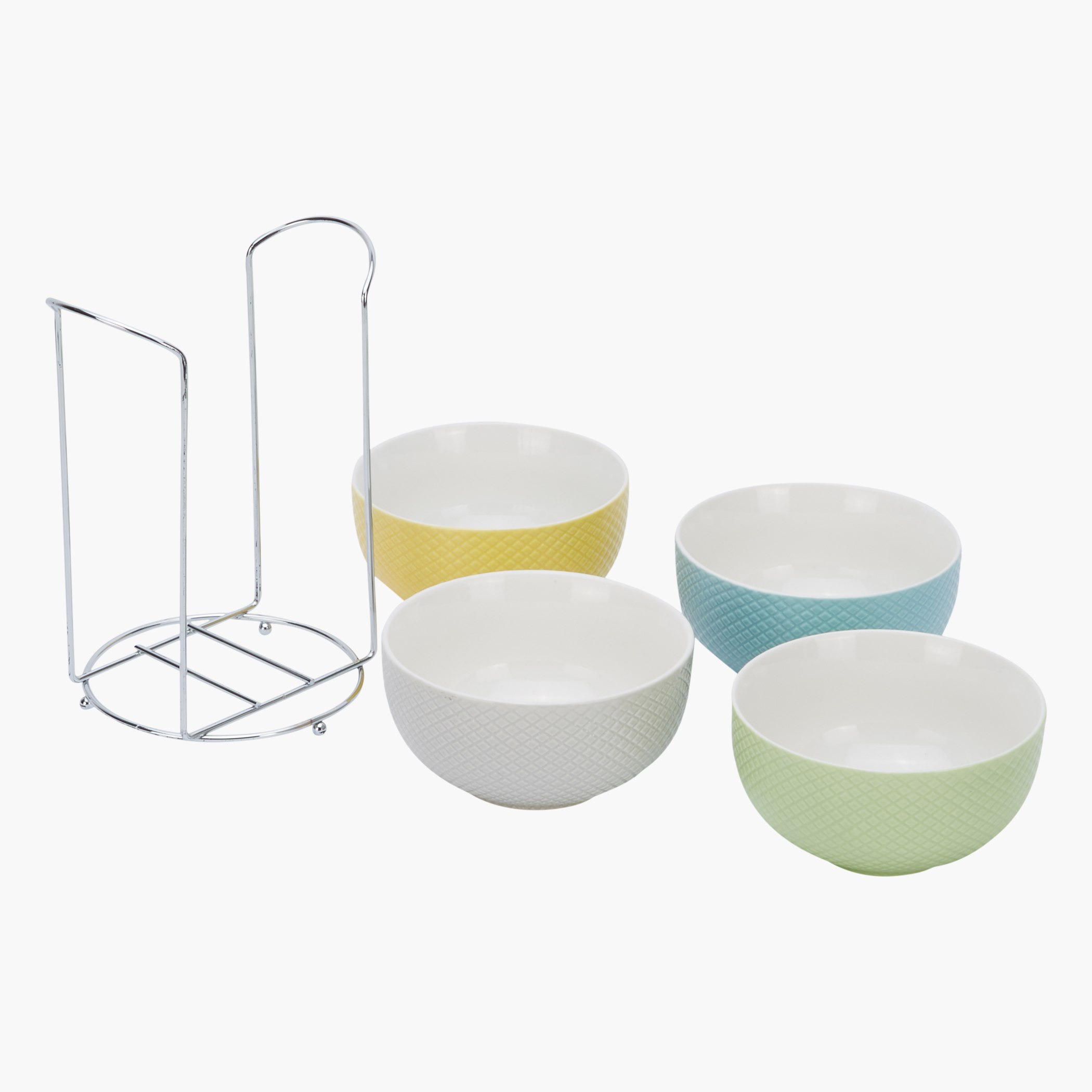 طقم أوعية مع حامل - 4 قطع-hbxdecorandfurnishings-tabletop-crockery-image-2