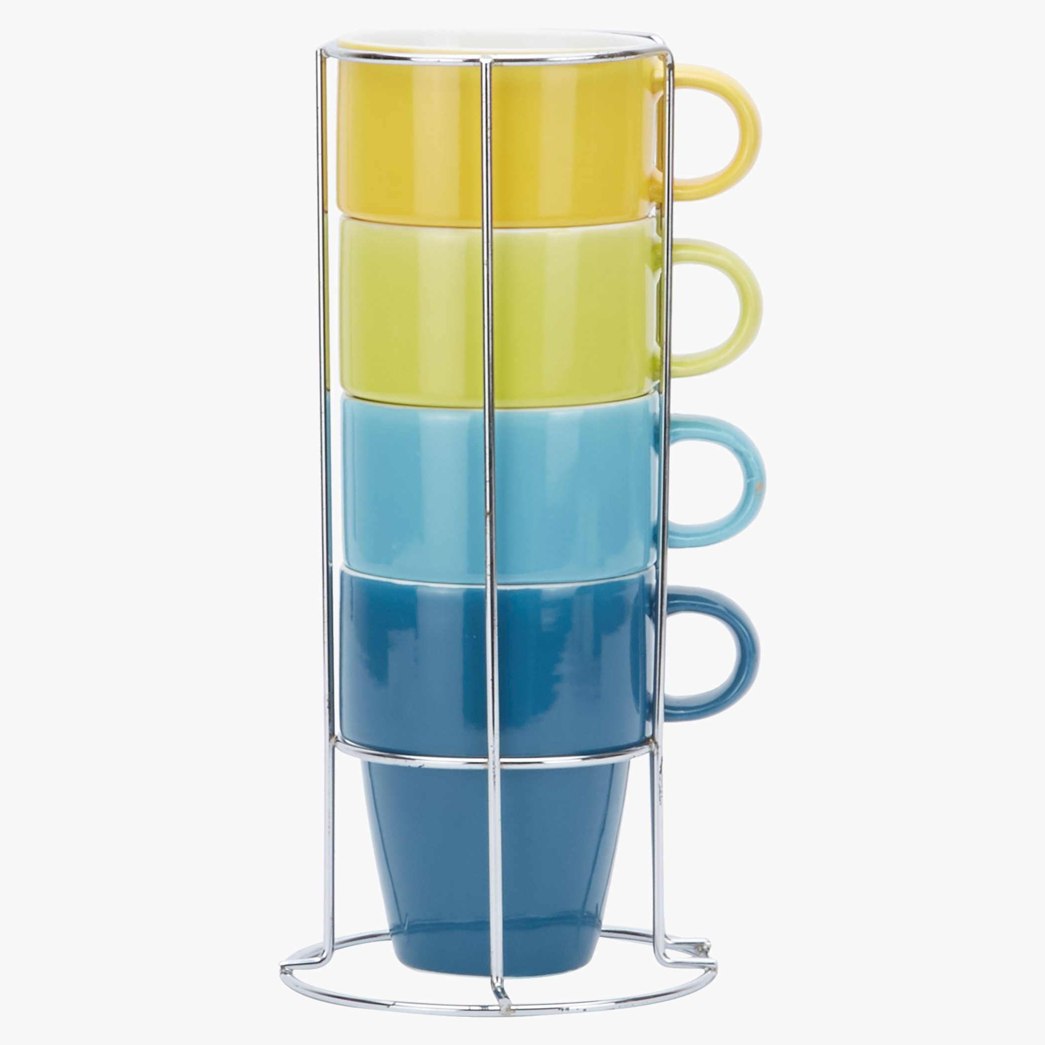 4-Piece Stackable Mug Set with Stand-hbxdecorandfurnishings-tabletop-crockery-image-1