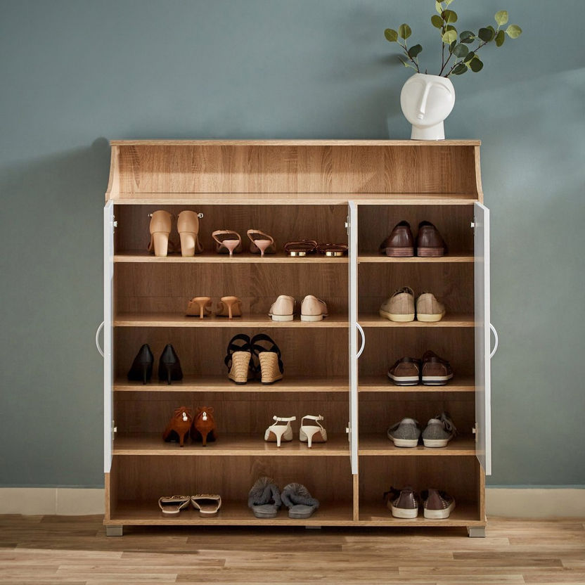 Emotion Rectangular 20-Pair Shoe Cabinet with 3 Doors-Shoe Cabinets & Racks-image-2