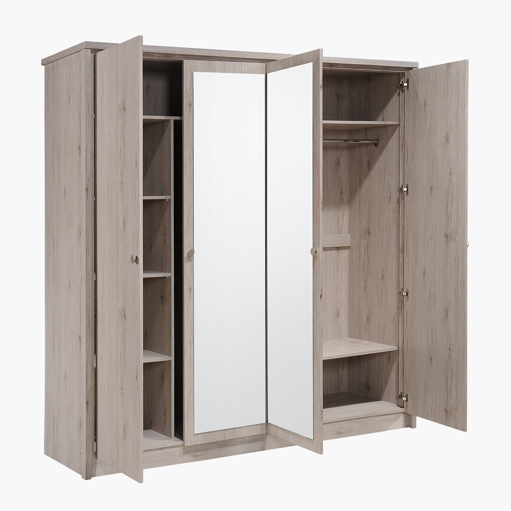 خزانة ملابس بـ4 أبواب مع مرآتين إتزي-hbxfurniture-wardrobes-image-2