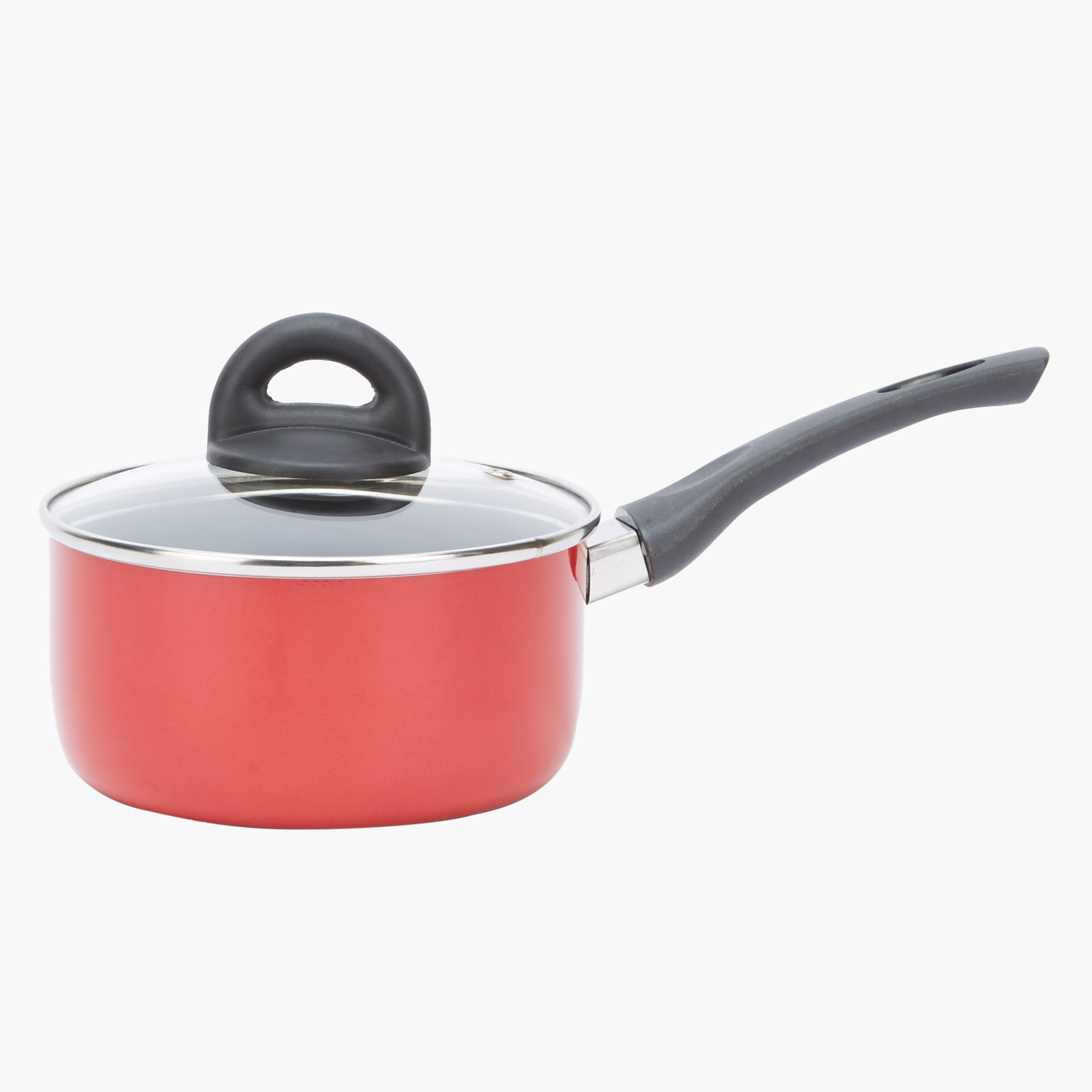 قدر صلصة غير لاصق بقاعدة بارزة مع غطاء من إيليت - 16 سم-hbxkitchen-kitchenware-foodpreparation-image-1