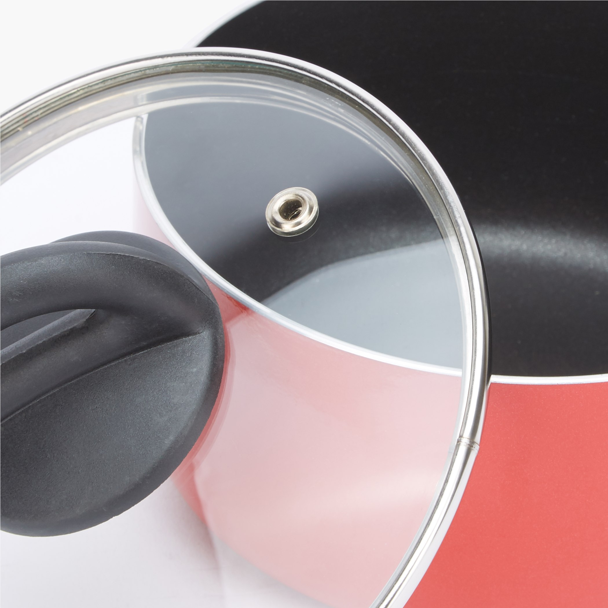 قدر صلصة غير لاصق بقاعدة بارزة مع غطاء من إيليت - 16 سم-hbxkitchen-kitchenware-foodpreparation-image-3
