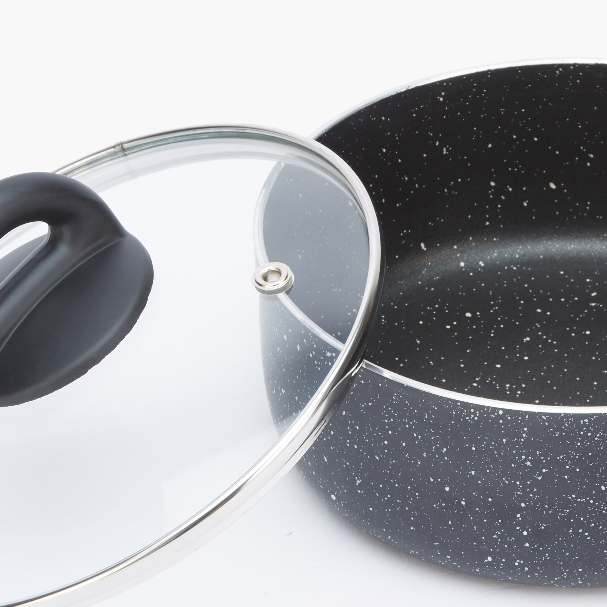 كسرولة غير لاصقة بقاعدة بارزة مع غطاء من أونيكس - 18 سم-hbxkitchen-kitchenware-foodpreparation-image-3