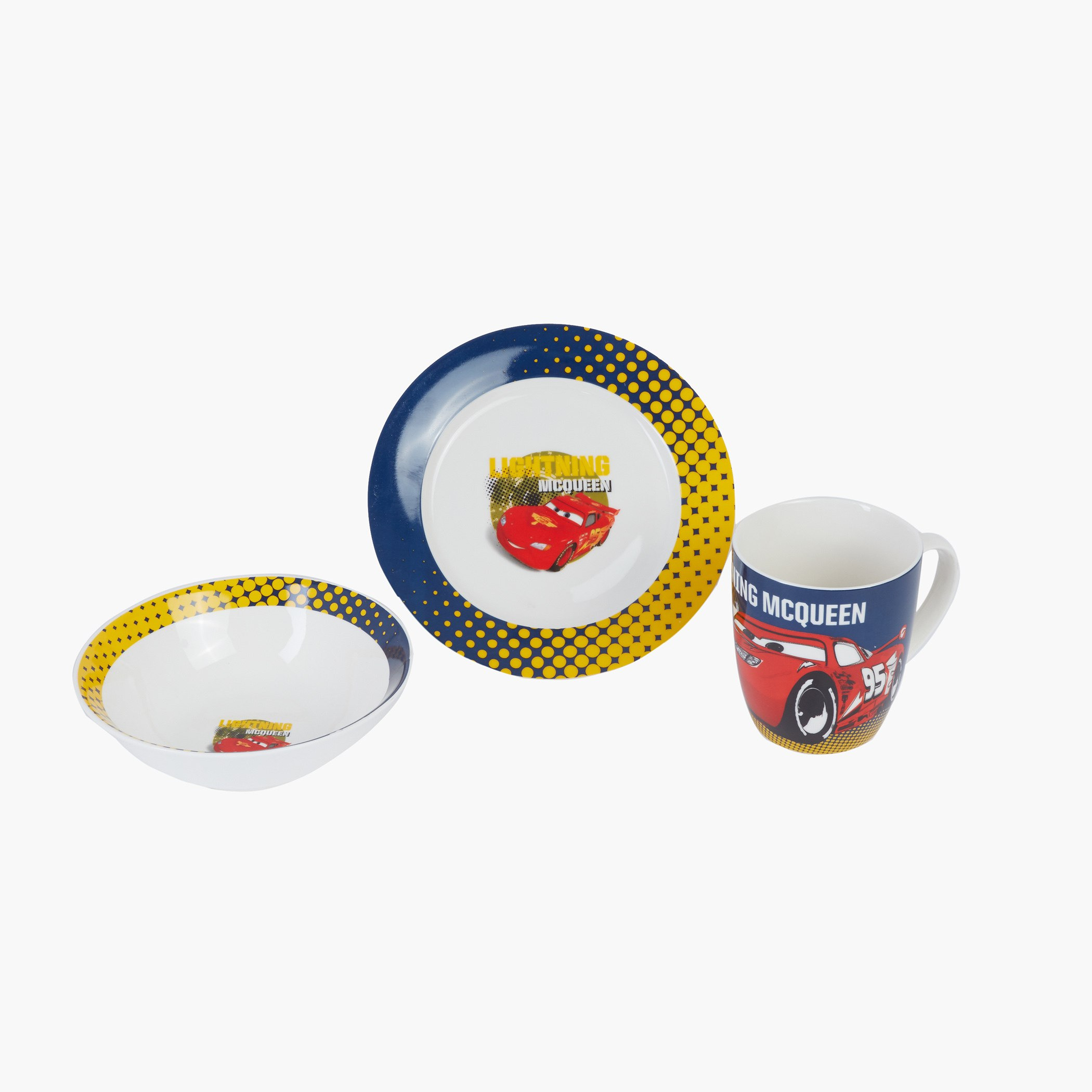 Cars Printed 3-Piece Breakfast Set-hbxhomeware-hbxkidsandyouth-image-1