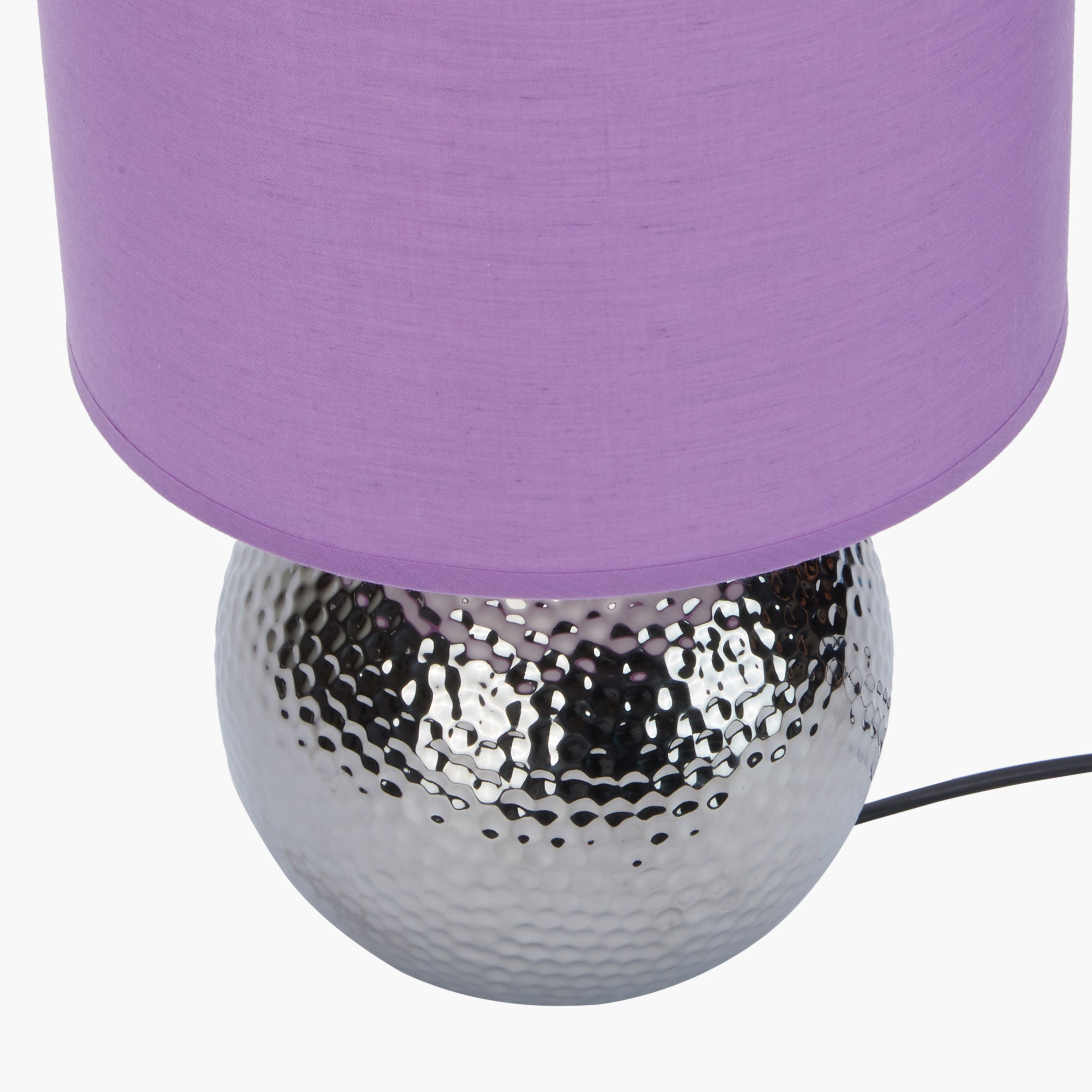 Zink Hammered Ball Electrical Table Lamp-hbxlivingroom-lighting-tablelamps-image-3