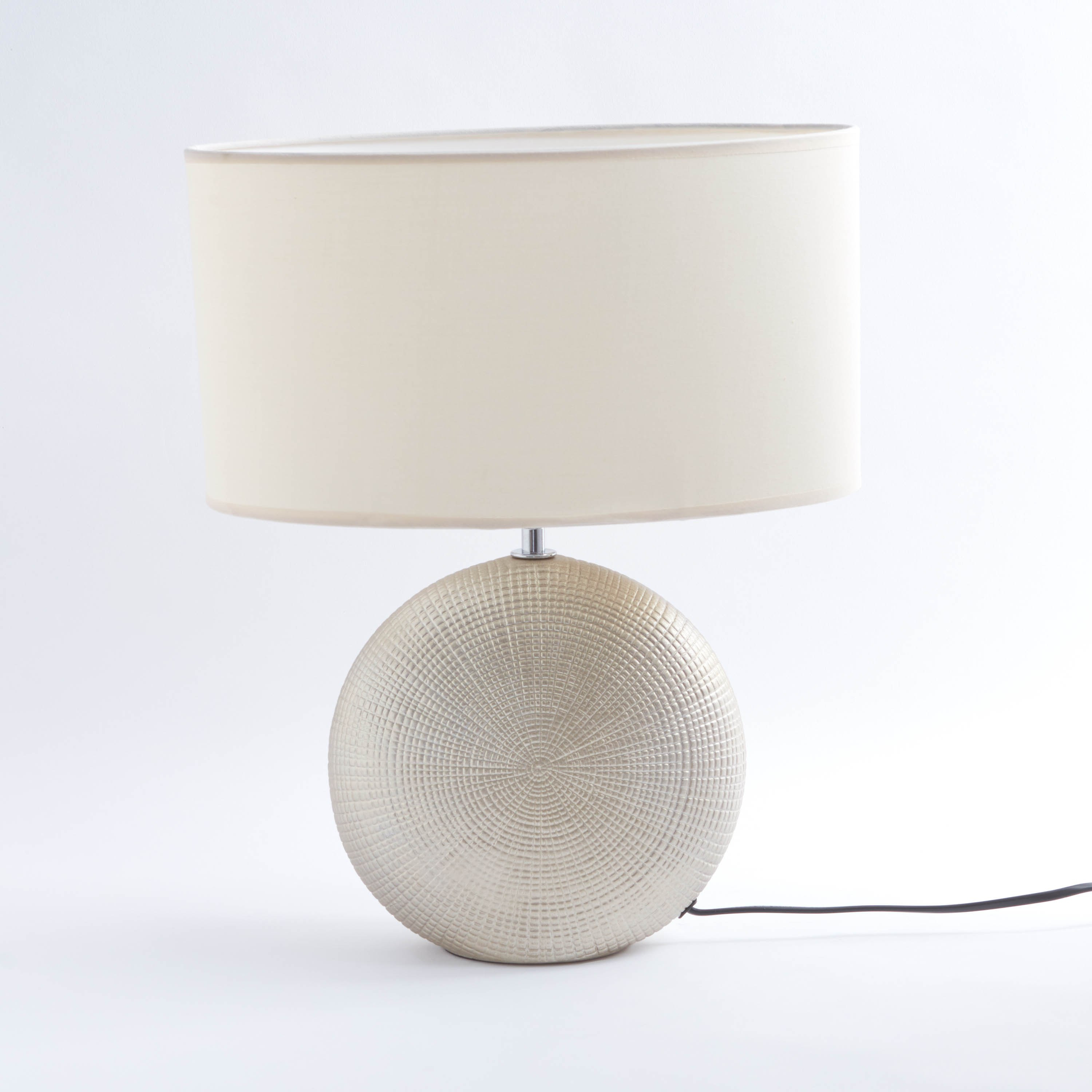مصباح طاولة كهربائي مستدير بارز الملمس من أليشيا - 32x18x41 سم-hbxlivingroom-lighting-tablelamps-image-5