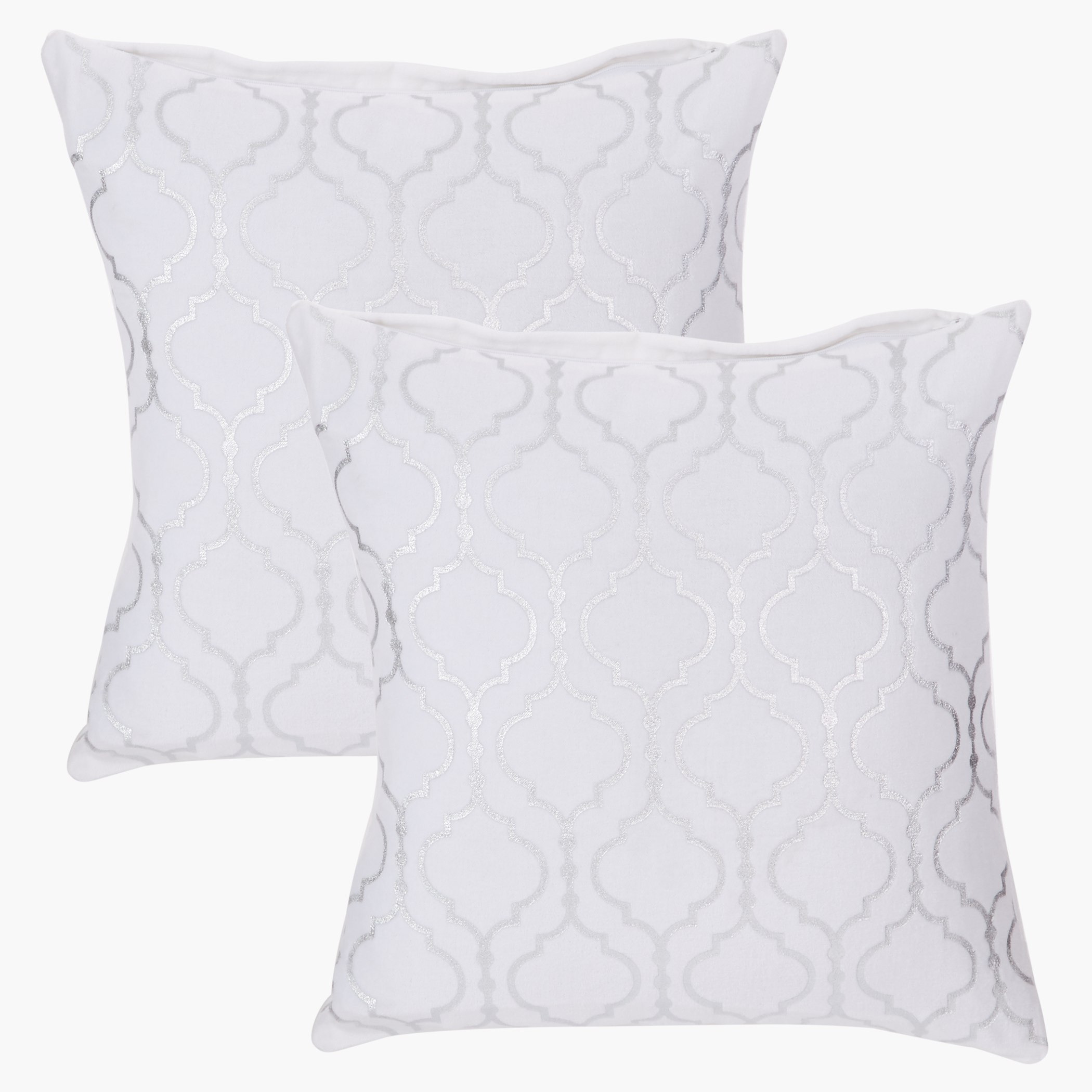 Meiline Printed Cushion Cover with Zip Closure - 40x40 cm-hbxhomeware-cushionsandcovers-cushioncovers-image-1