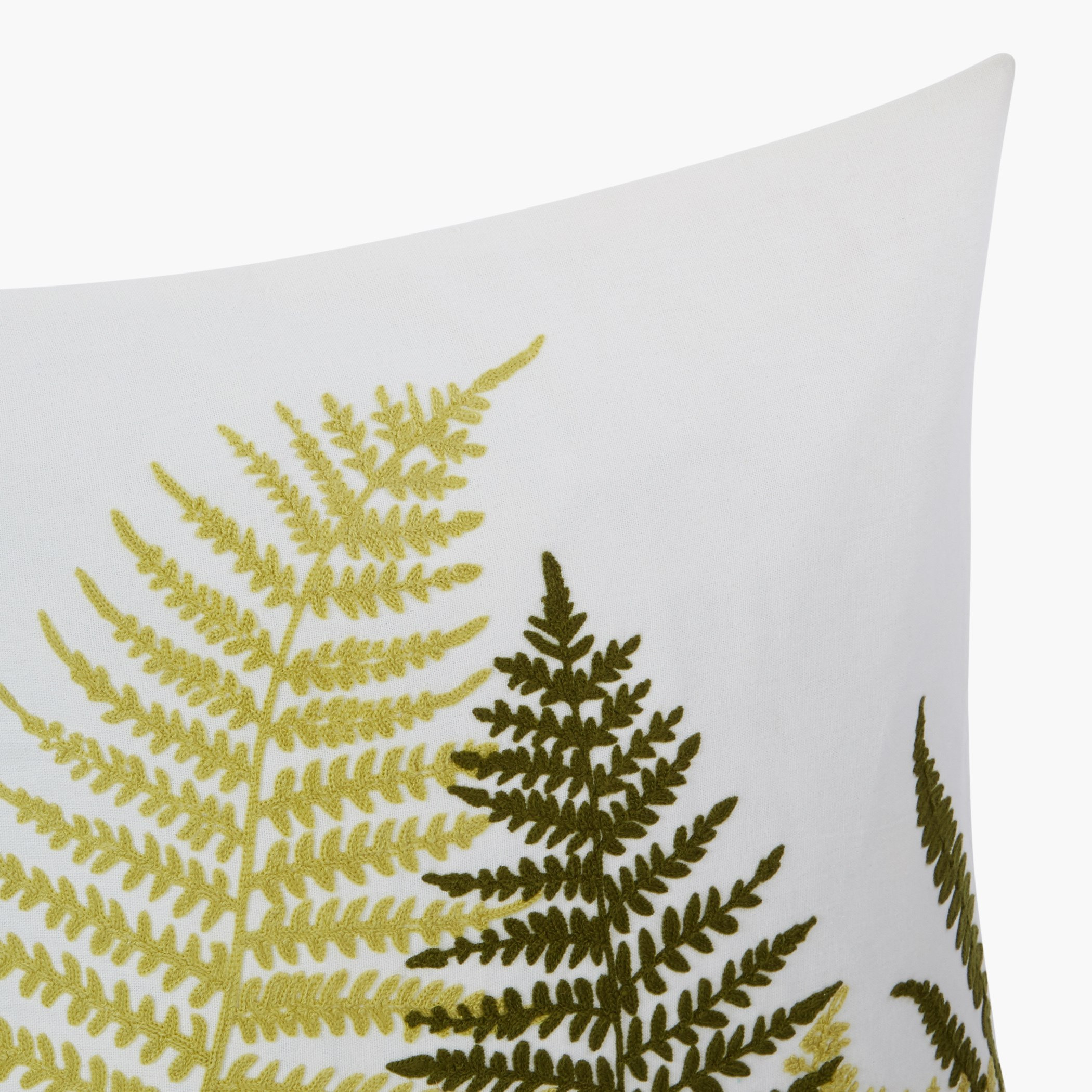 Fern Embroidered Cushion Cover - 45x45 cm-hbxhomeware-cushionsandcovers-cushioncovers-image-2