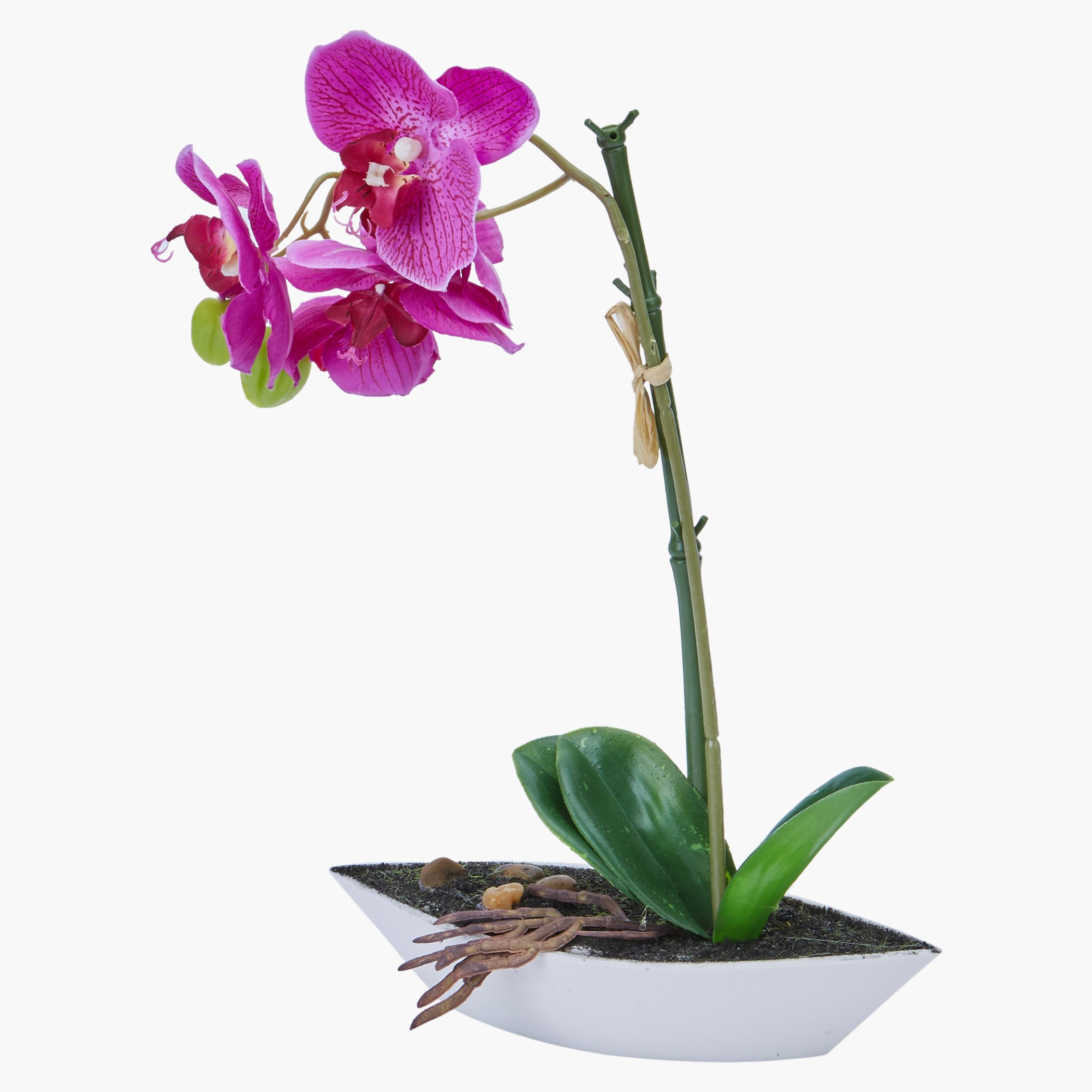 إناء زهرة أوركيد مزخرف-hbxdecorandfurnishings-homeaccessories-artificialflowersandplants-image-1