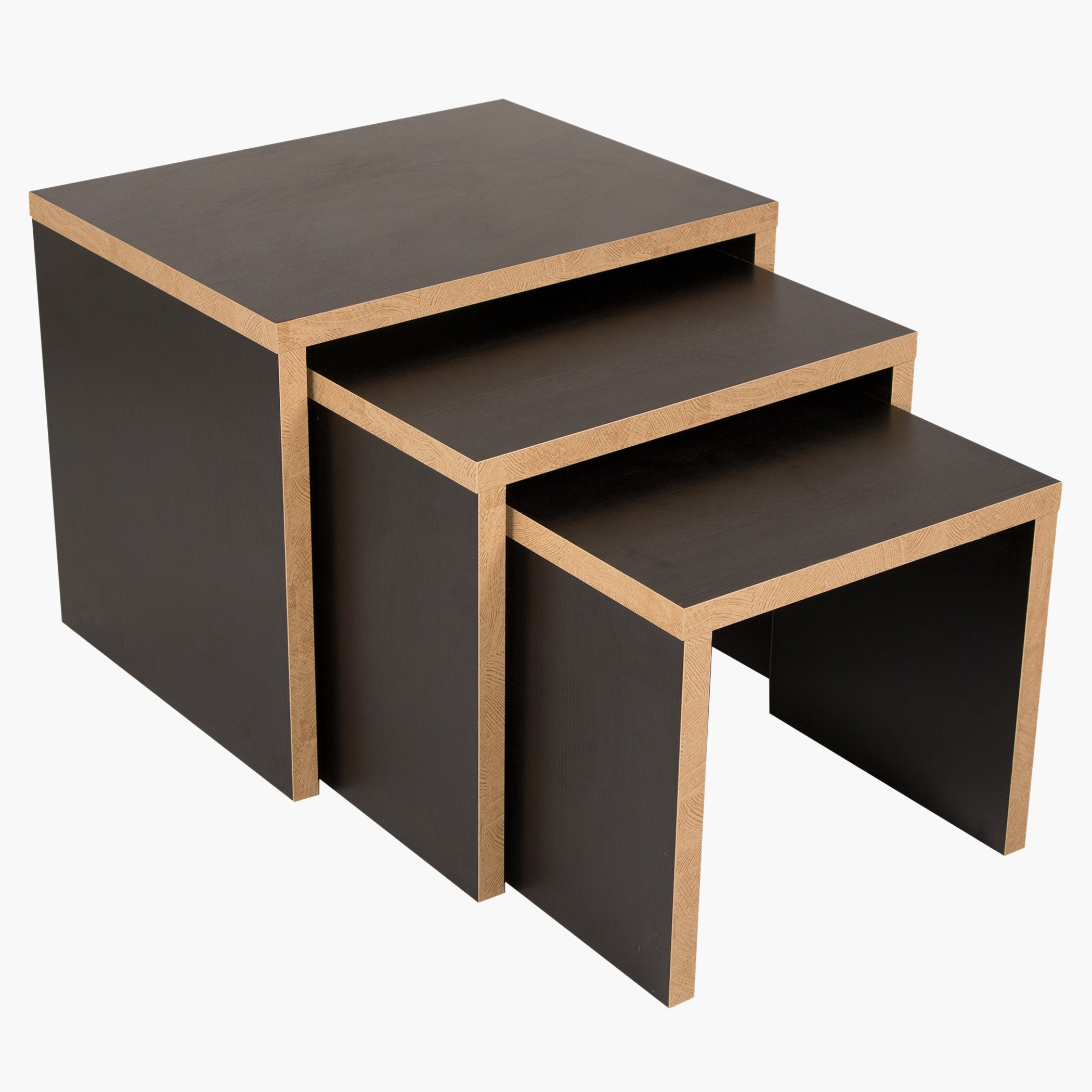 طقم طاولات متداخلة مستطيلة برومو - 3 قطع-hbxfurniture-livingroom-nestingtables-image-3