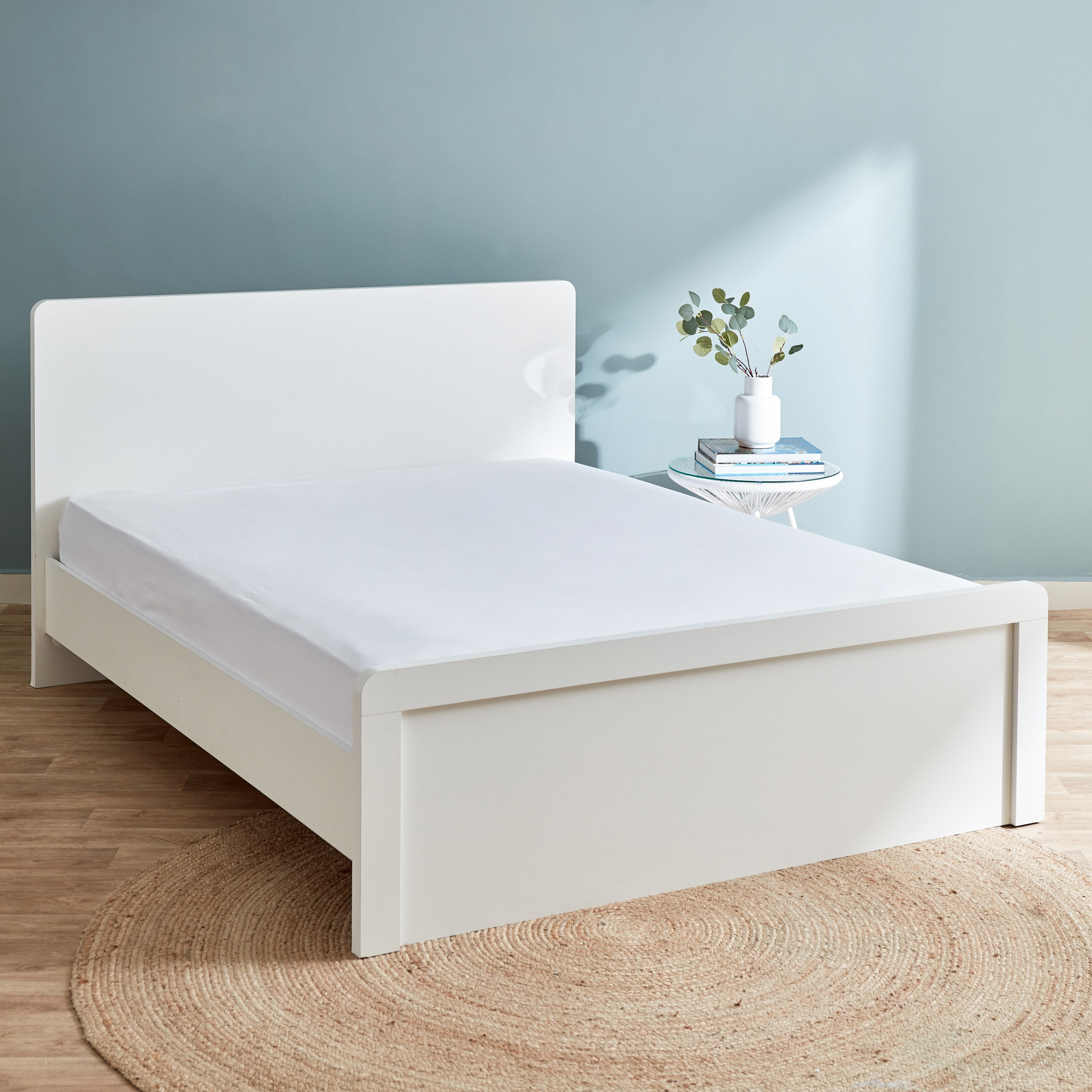 Essential Super King Cotton Fitted Sheet - 200x200+25 cm-hbxhomeware-bedding-fittedsheets-image-1