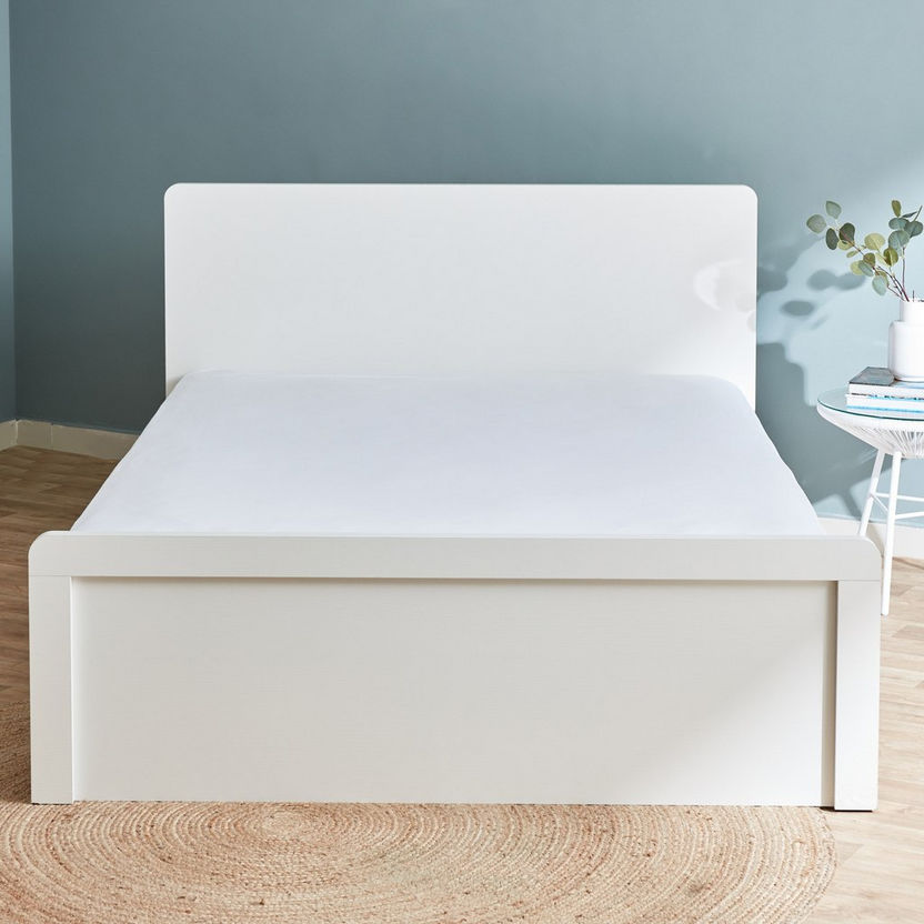 Essential Super King Cotton Fitted Sheet - 200x200+25 cm-Sheets and Pillow Covers-image-1