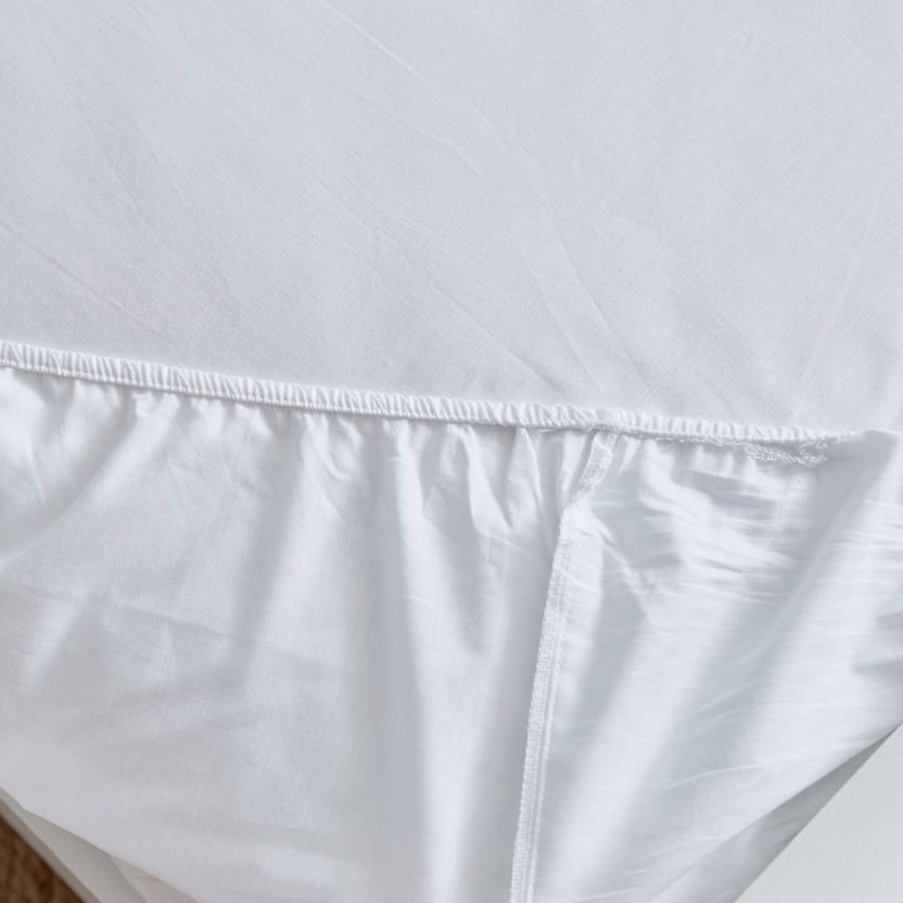 Essential Super King Cotton Fitted Sheet - 200x200+25 cm-Sheets and Pillow Covers-image-5
