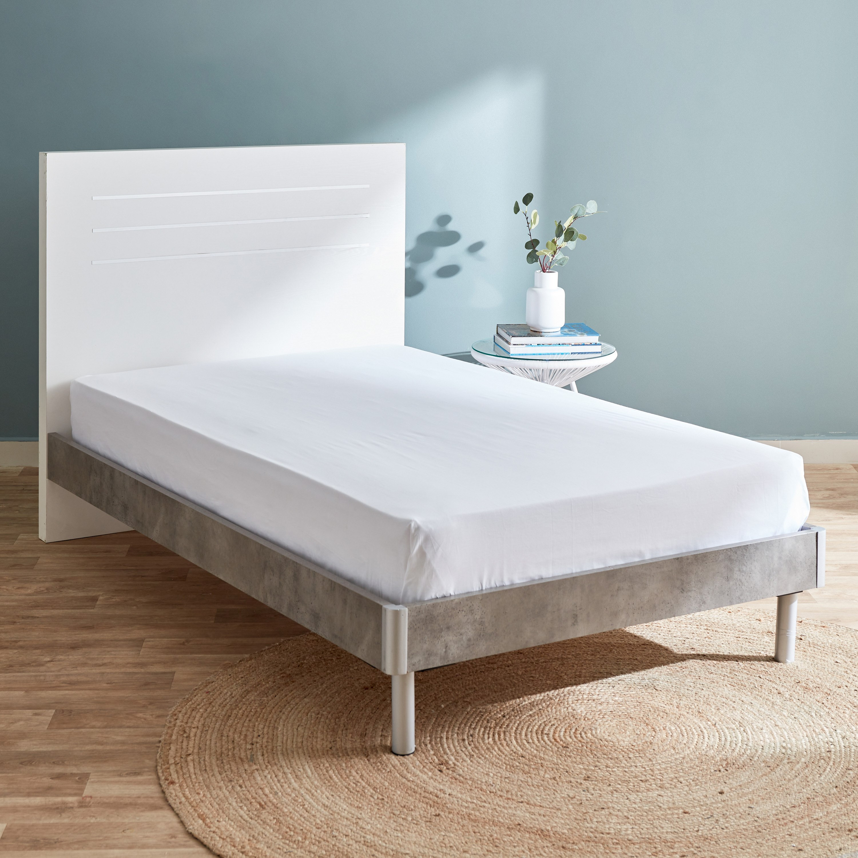 شرشف مسطّح مزدوج من إيسينشيال - 170x260 سم-hbxhomeware-hbxbedroom-image-1
