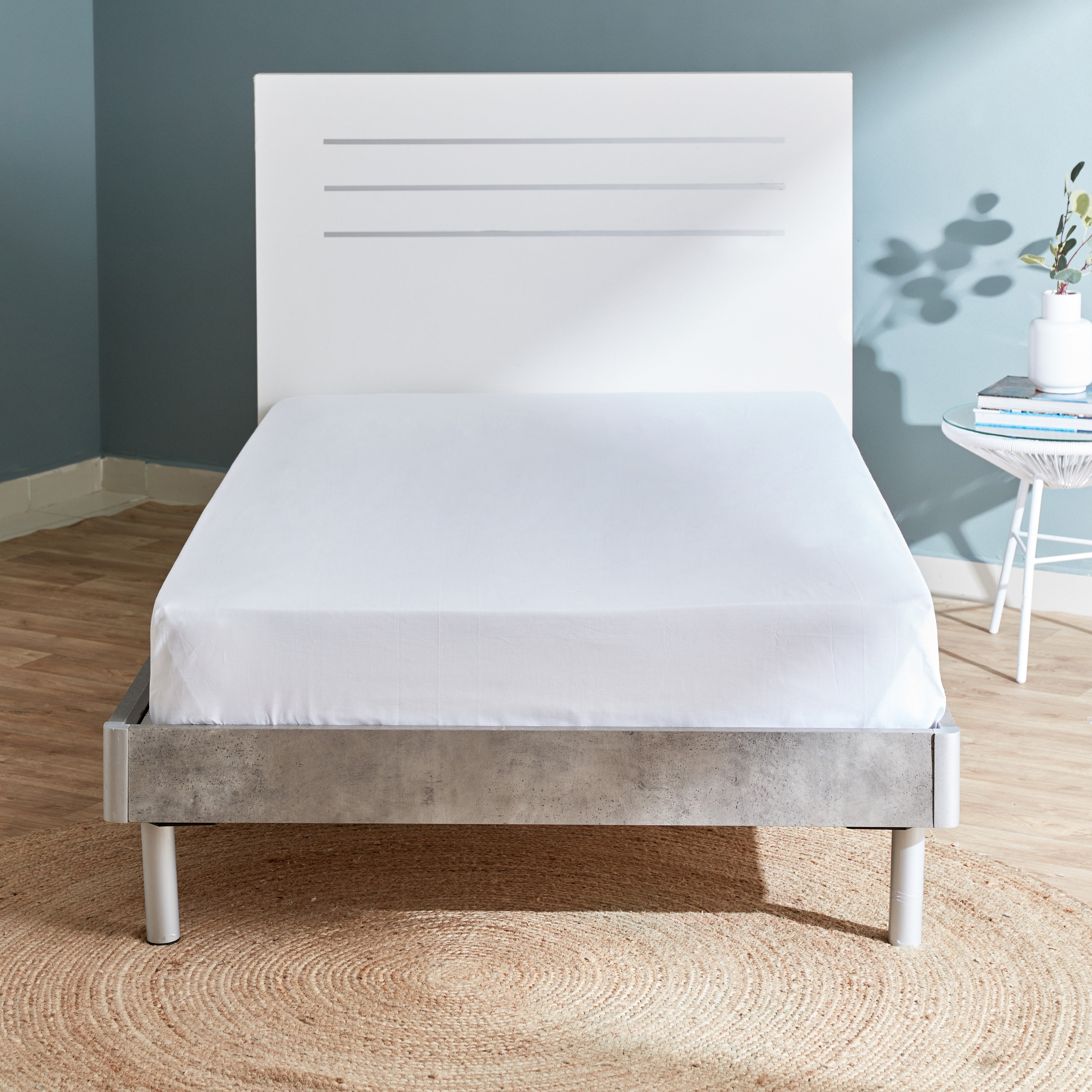 شرشف مسطّح مزدوج من إيسينشيال - 170x260 سم-hbxhomeware-hbxbedroom-image-2