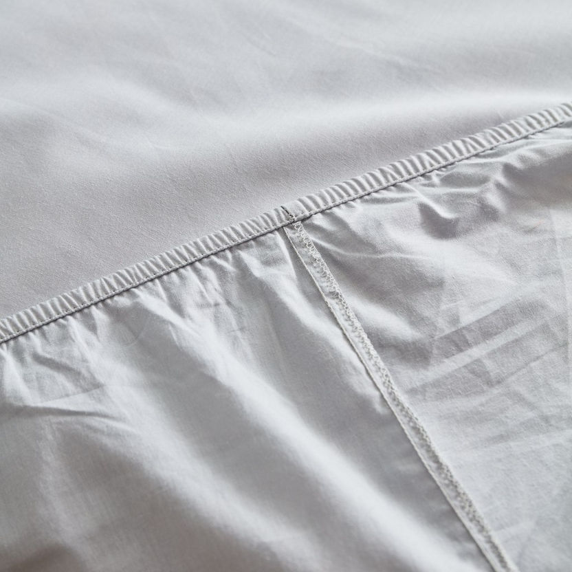 Essential Cotton Queen Fitted Sheet - 150x200+25 cm-Bedsheets-image-5