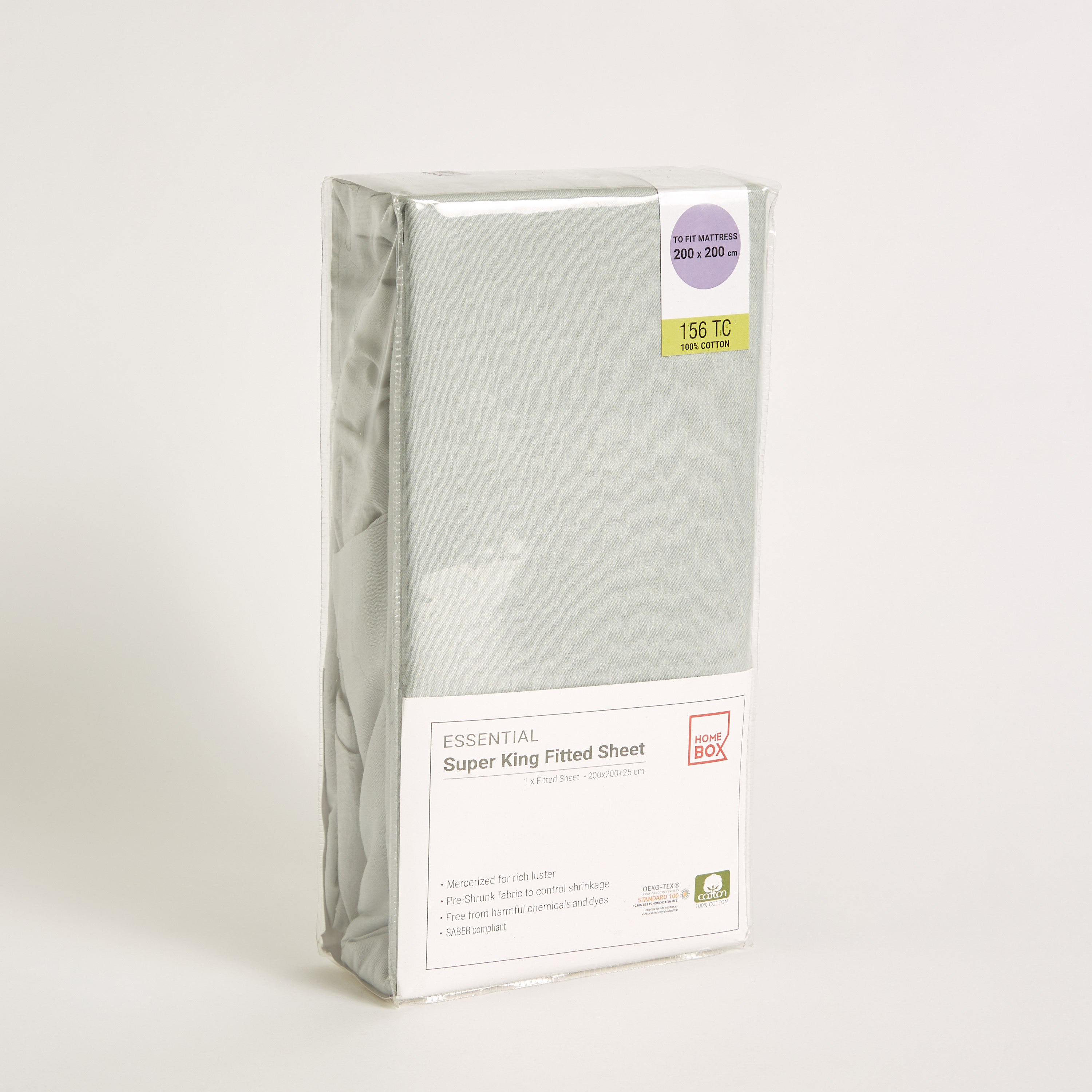 Essential Super King Cotton Fitted Sheet - 200x200+25 cm-hbxhomeware-hbxbedroom-image-7