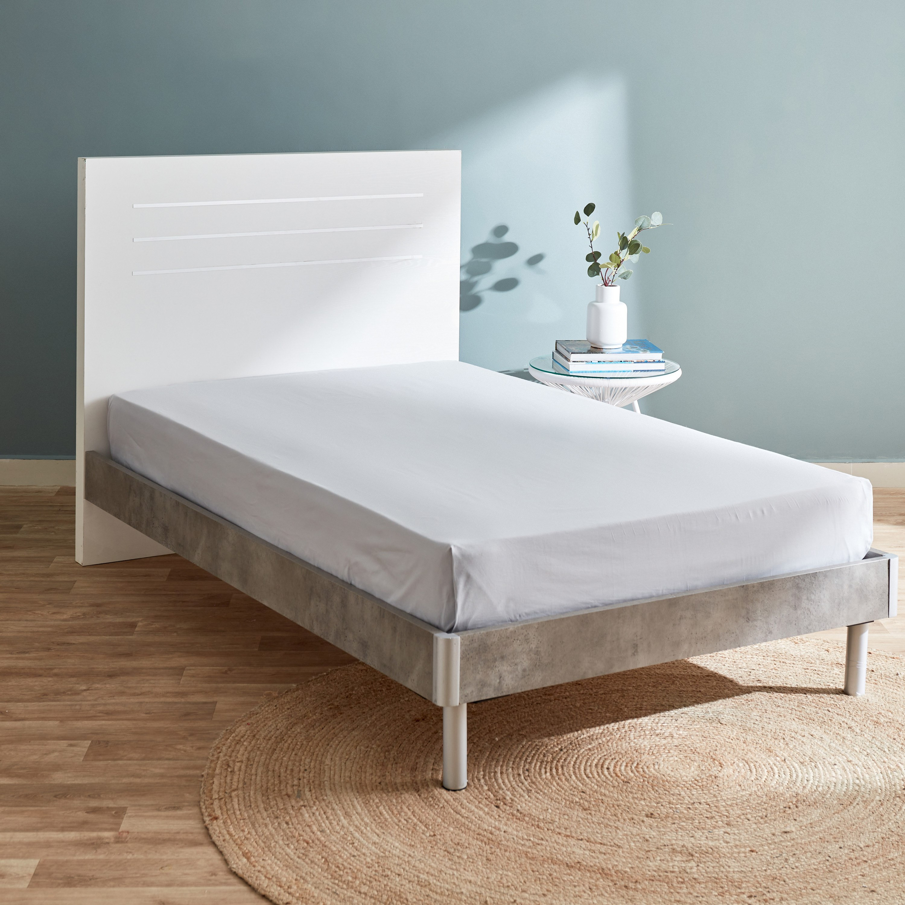 شرشف مسطّح مزدوج من إيسينشيال - 170x260 سم-hbxhomeware-hbxbedroom-image-1