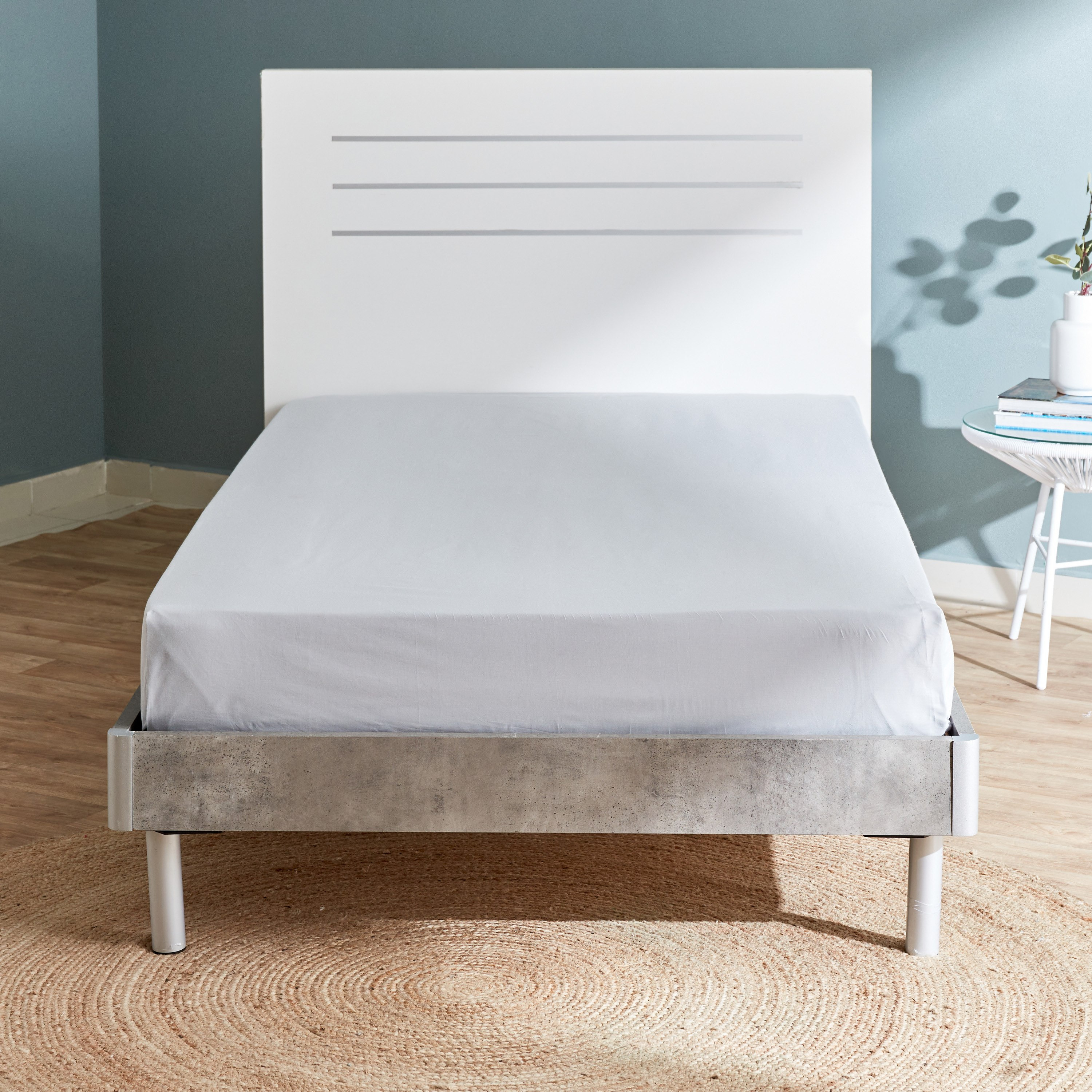 شرشف مسطّح مزدوج من إيسينشيال - 170x260 سم-hbxhomeware-hbxbedroom-image-2