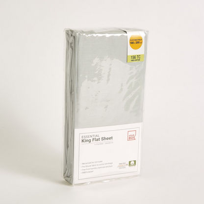 Essential King Flat Sheet - 240x260 cms
