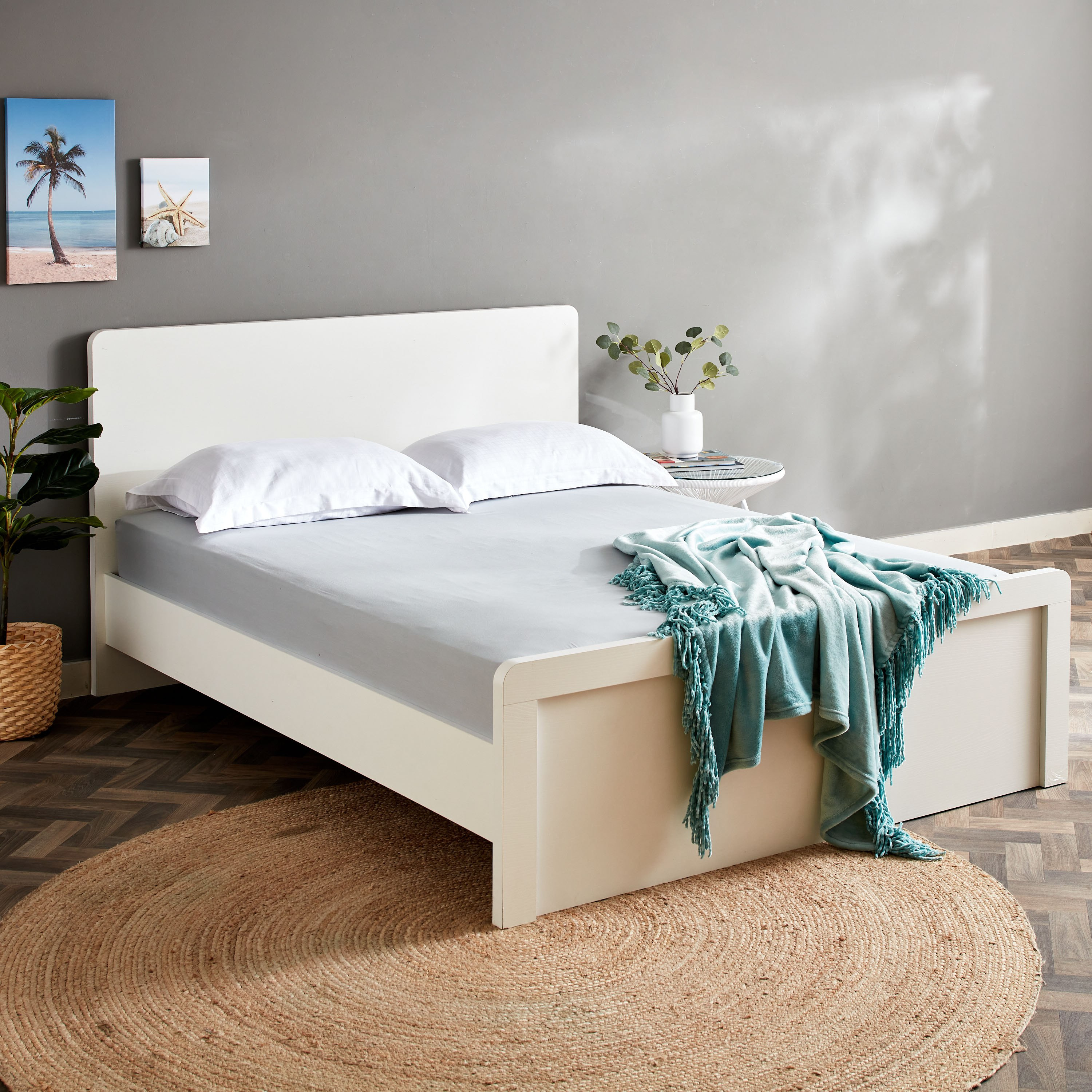 Essential Textured Super King Flat Sheet - 270x260 cm-hbxhomeware-bedding-flatsheets-image-5