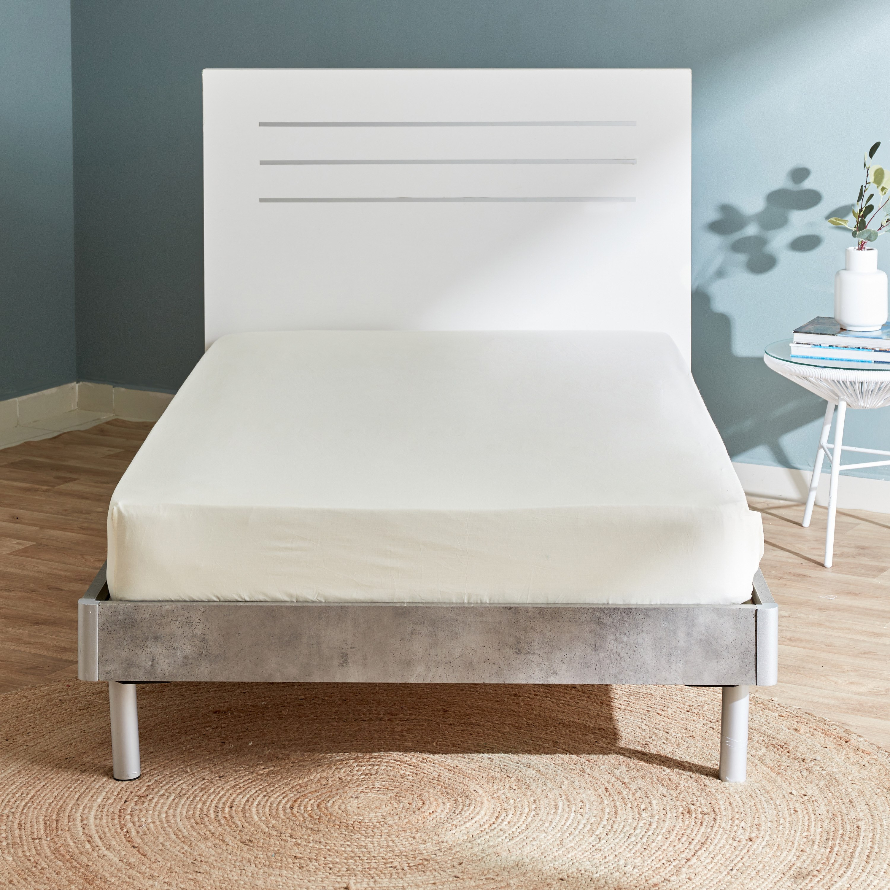 شرشف مطاطي مزدوج من إيسينشيال - 120x200 سم-hbxhomeware-hbxbedroom-image-2