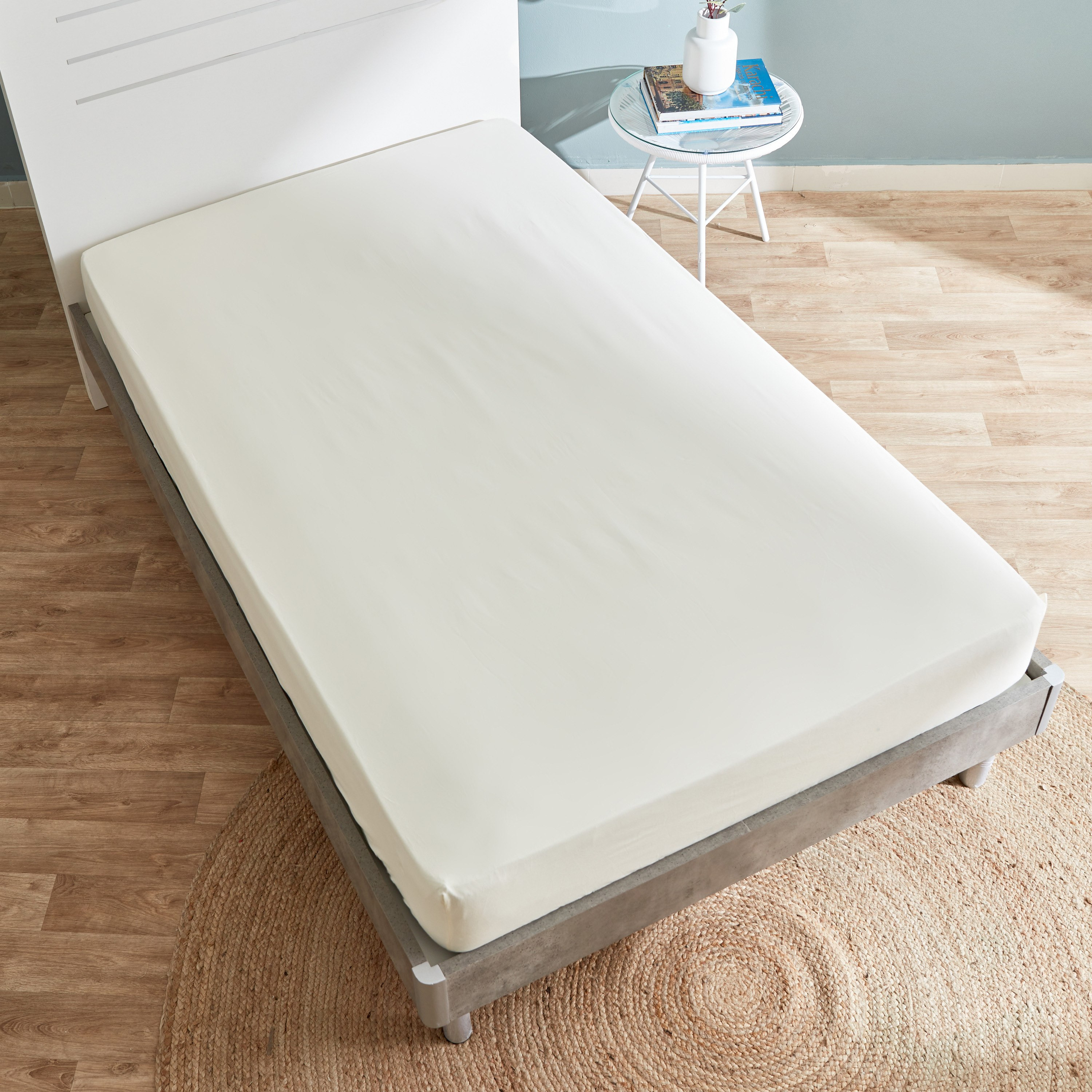 شرشف مطاطي مزدوج من إيسينشيال - 120x200 سم-hbxhomeware-hbxbedroom-image-5