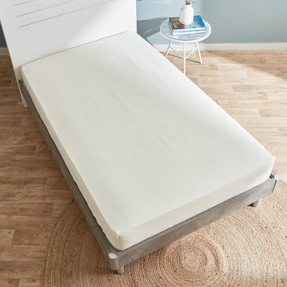 Essential Twin Fitted Sheet - 120x200 cm-Sheets and Pillow Covers-image-4