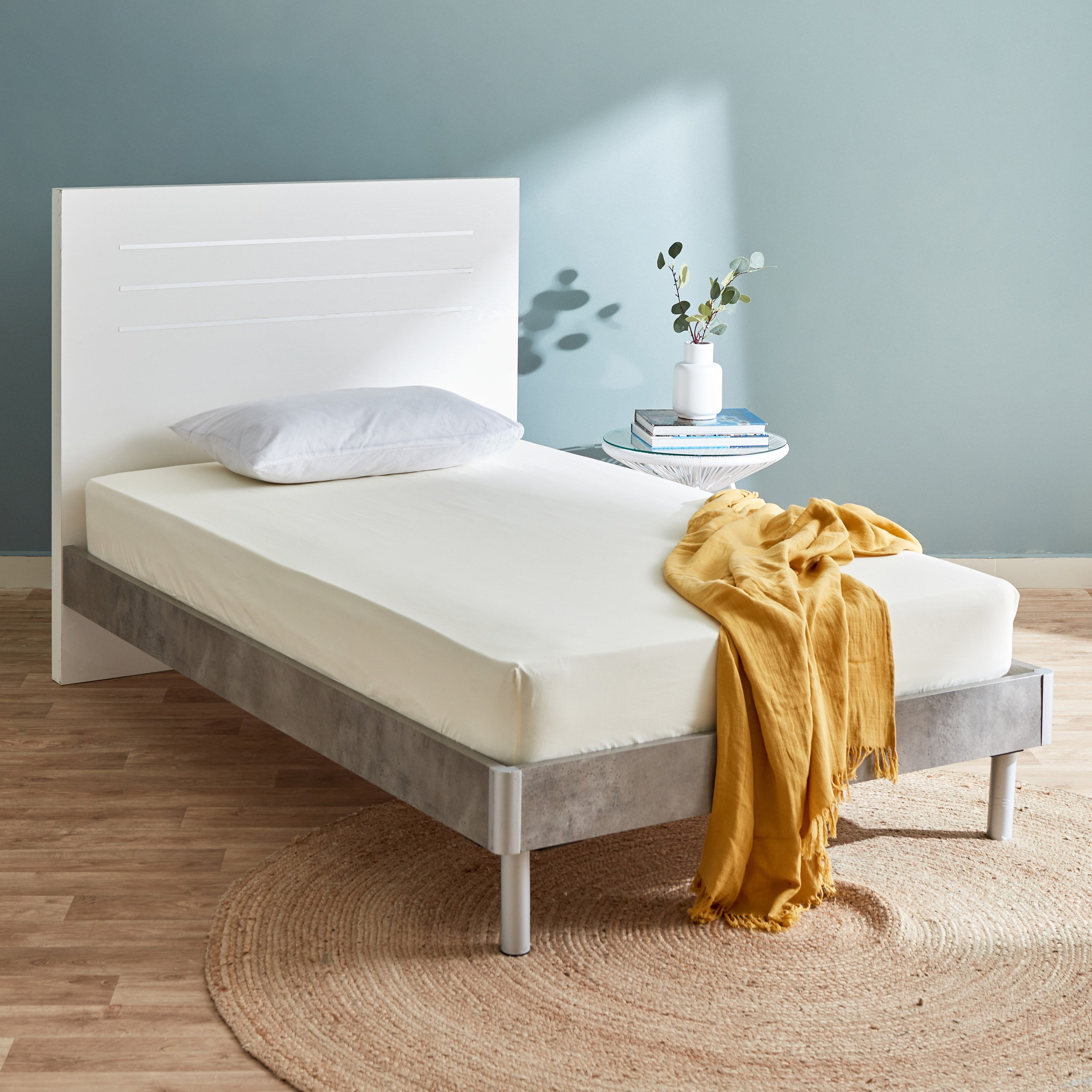 شرشف مطاطي مزدوج من إيسينشيال - 120x200 سم-hbxhomeware-hbxbedroom-image-7