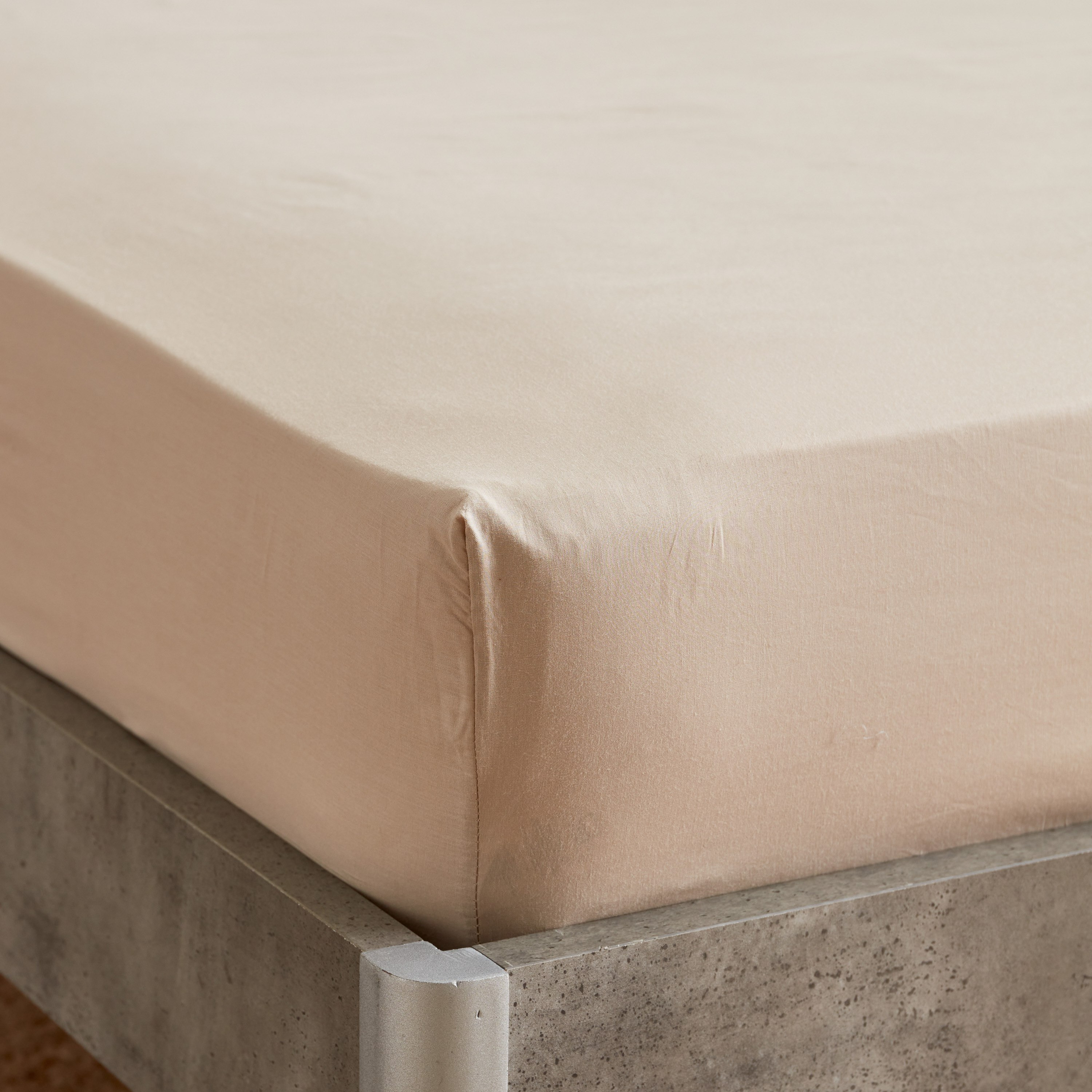 شرشف مطّاطي مزدوج قطن من إسينشيال - 120x200+25 سم-hbxhomeware-hbxbedroom-image-3