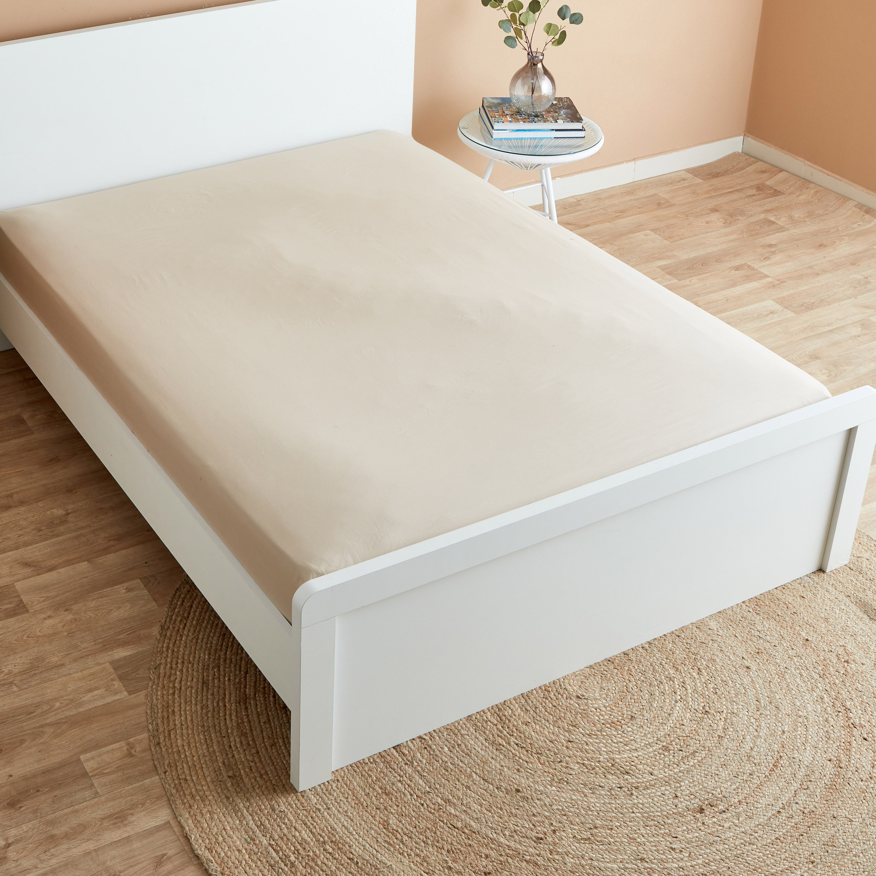 Essential Cotton Queen Fitted Sheet - 150x200+25 cm-hbxhomeware-hbxbedroom-image-3