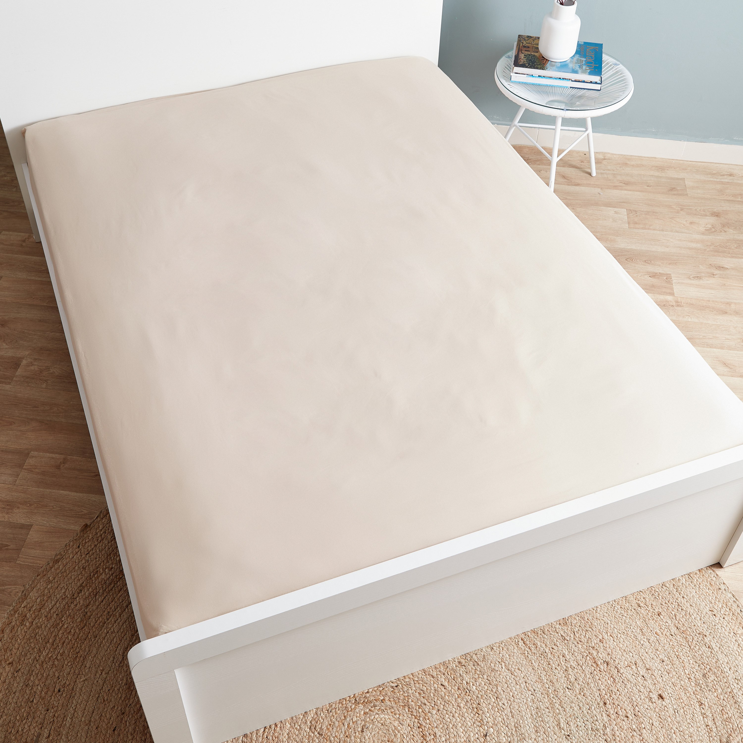 Essential King Cotton Fitted Sheet - 180x200+25 cm-hbxhomeware-hbxbedroom-image-3