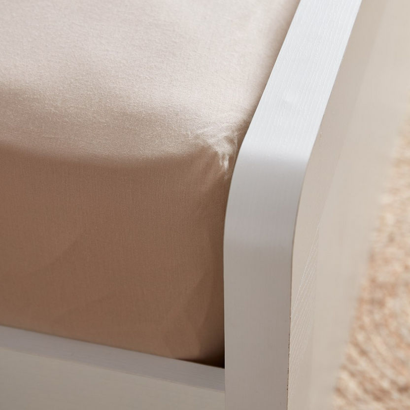 Essential King Cotton Fitted Sheet - 180x200+25 cm-Sheets and Pillow Covers-image-3