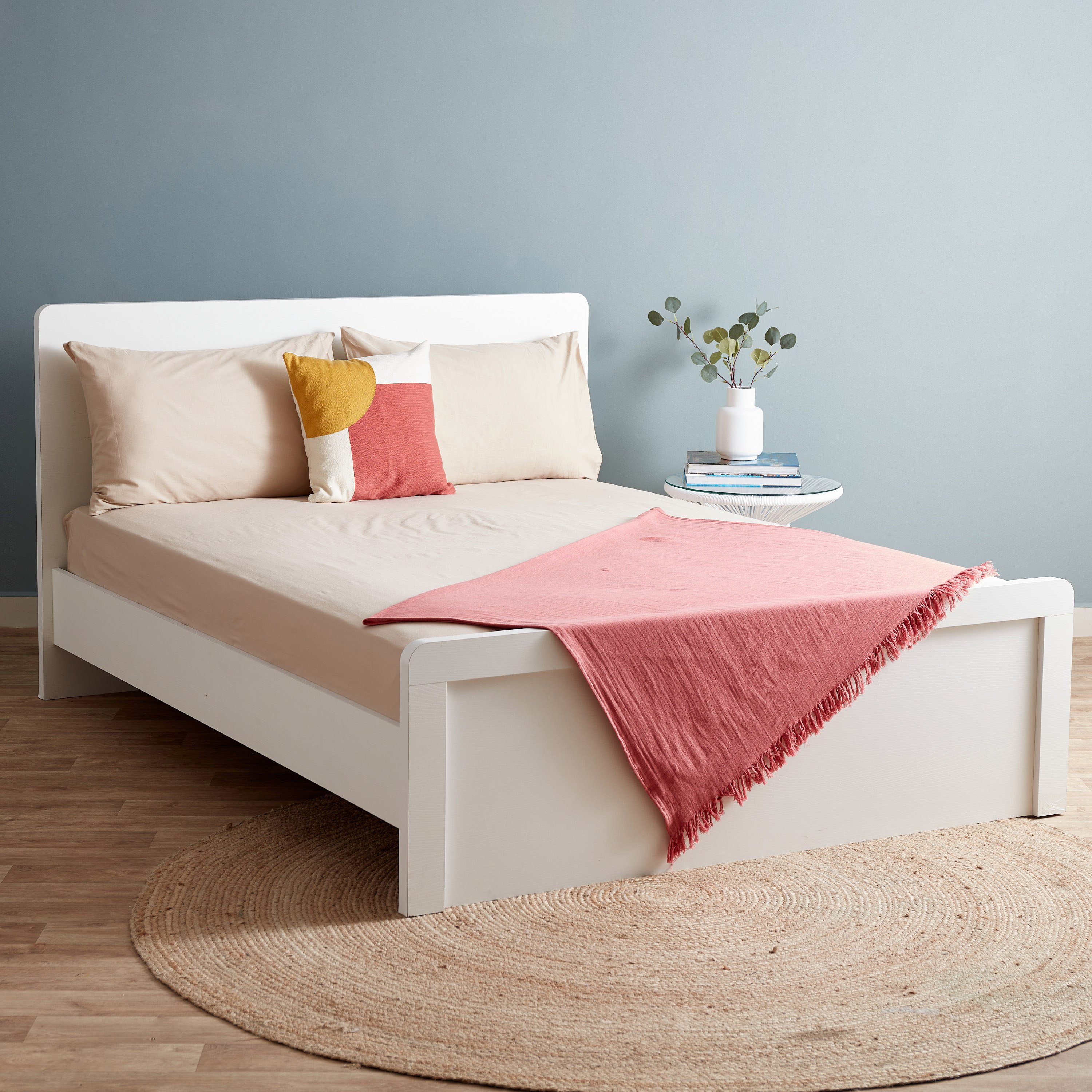 Essential King Cotton Fitted Sheet - 180x200+25 cm-hbxhomeware-hbxbedroom-image-7