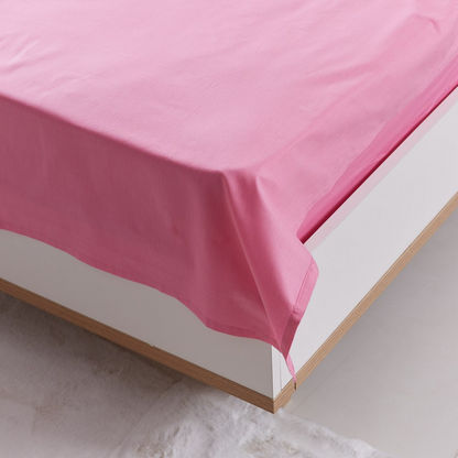 Essential Twin Flat Sheet - 170x260 cm-Bedsheets-image-2